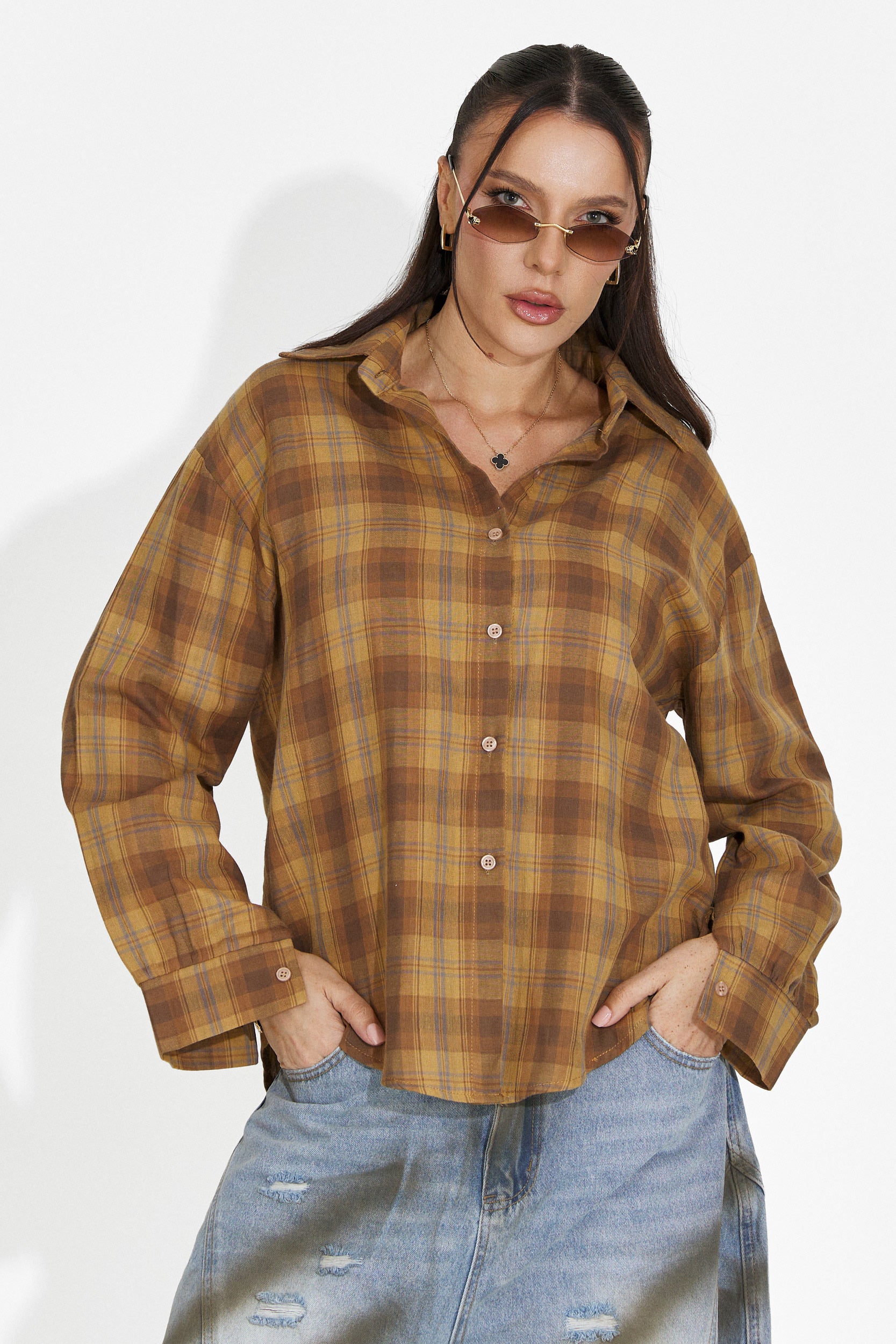 Barcely Bogas Yellow Casual Women's Shirt