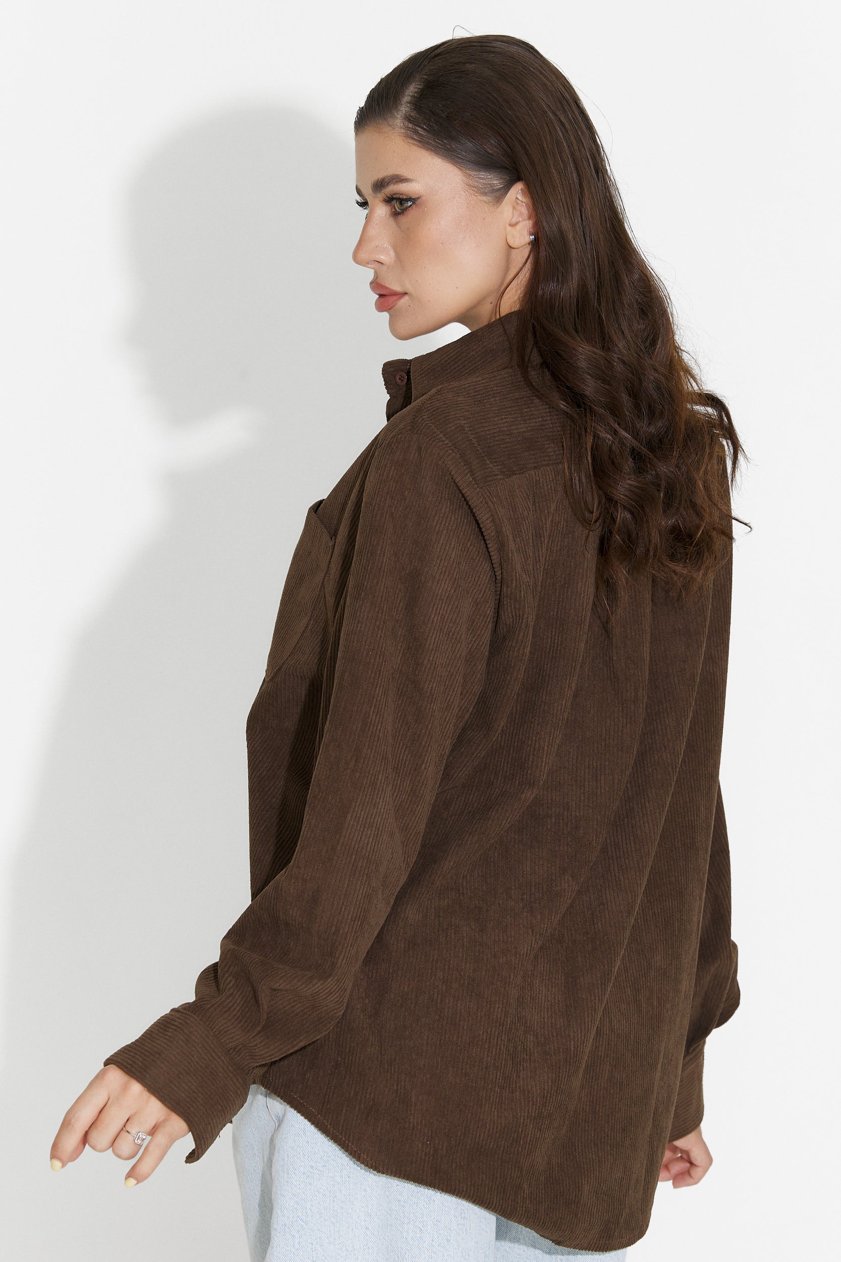 Deliora Bogas Casual Brown Women's Shirt