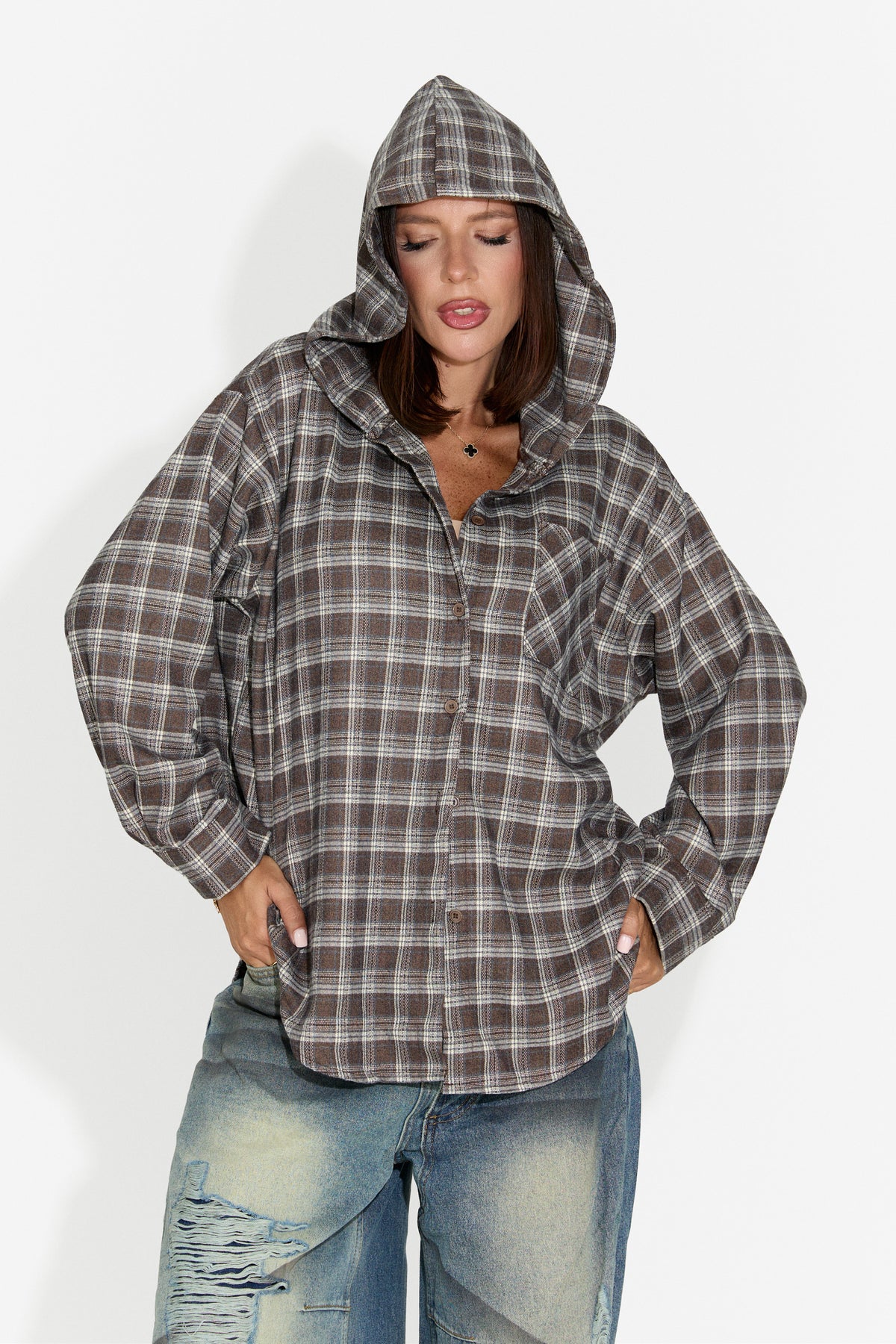 Chemise casual pour femme marron Venrita Bogas