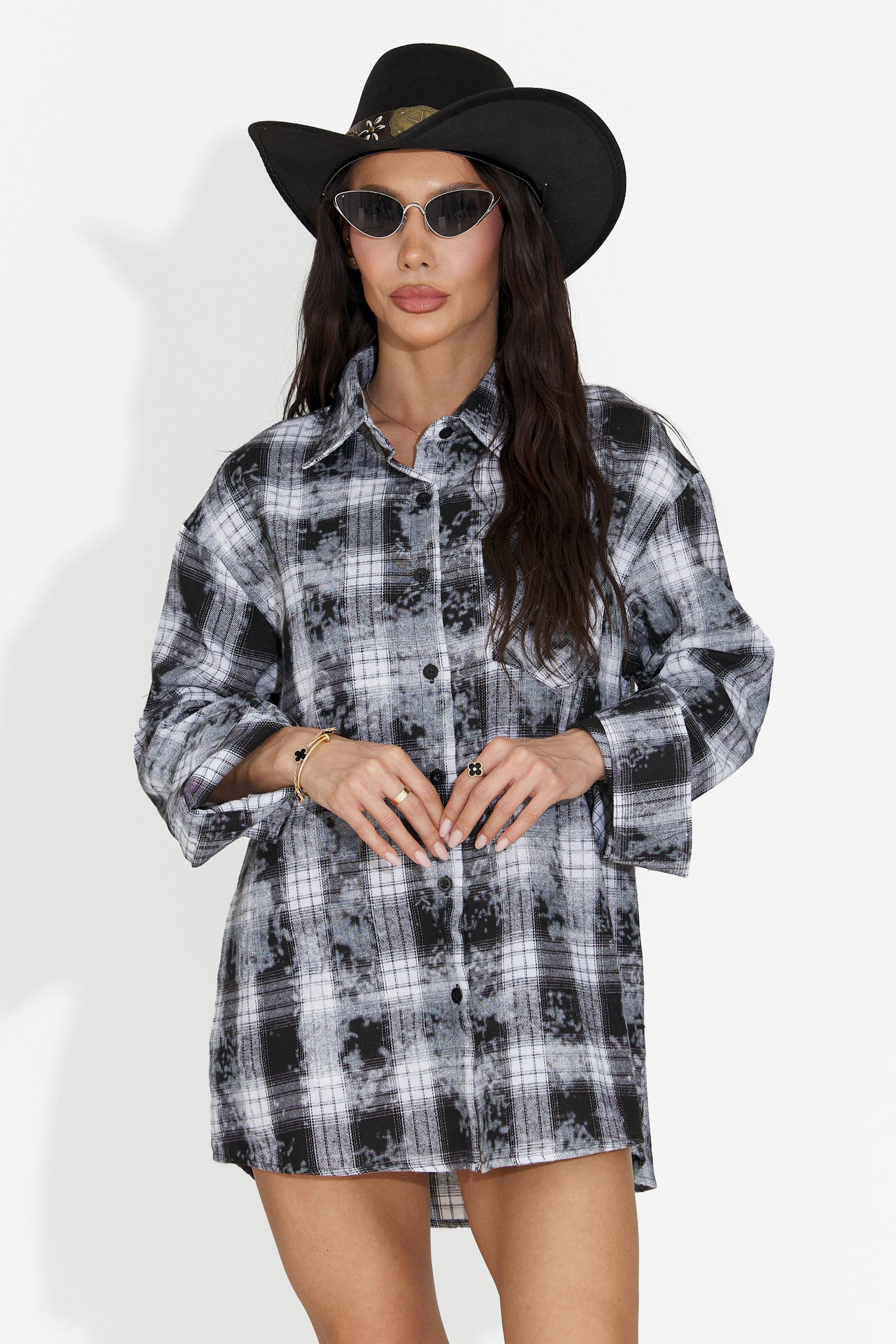 Camasa dama casual neagra Adelyma Bogas