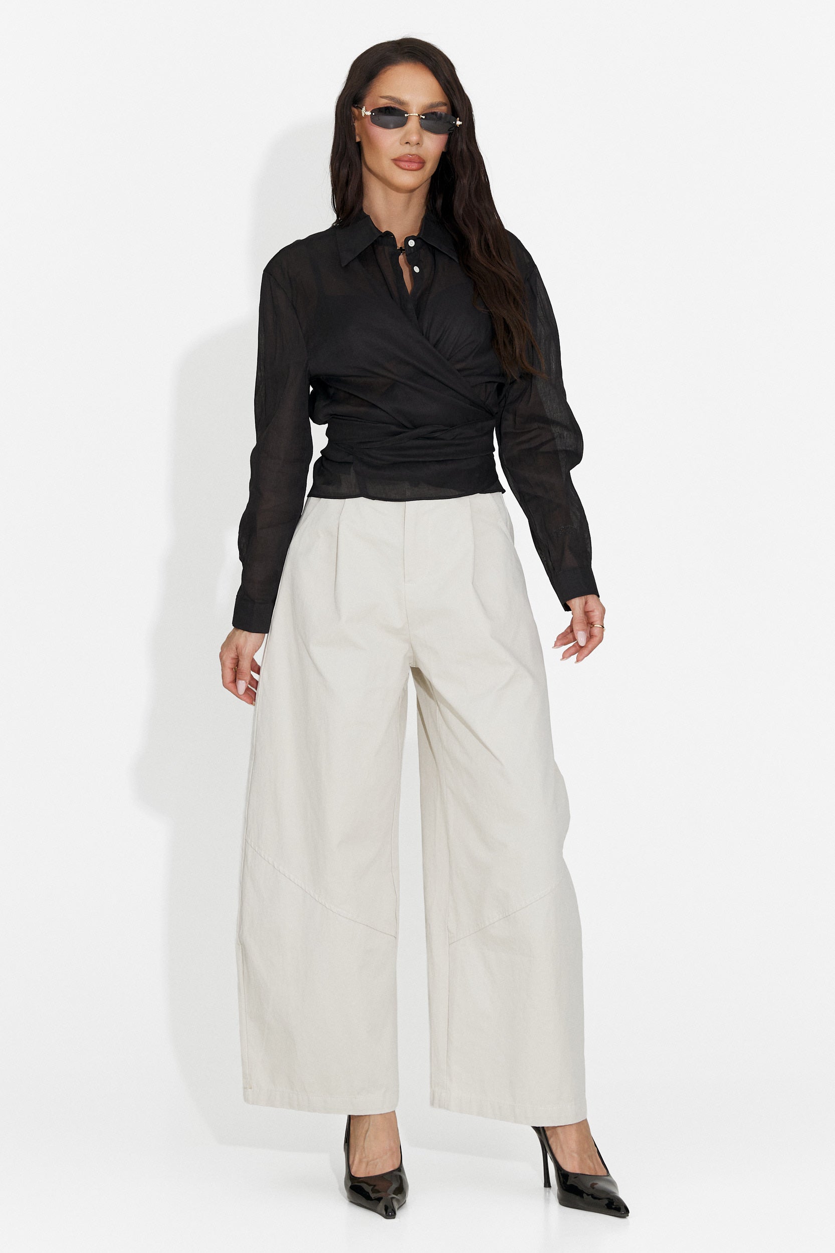 Camasa dama casual neagra Alysum Bogas