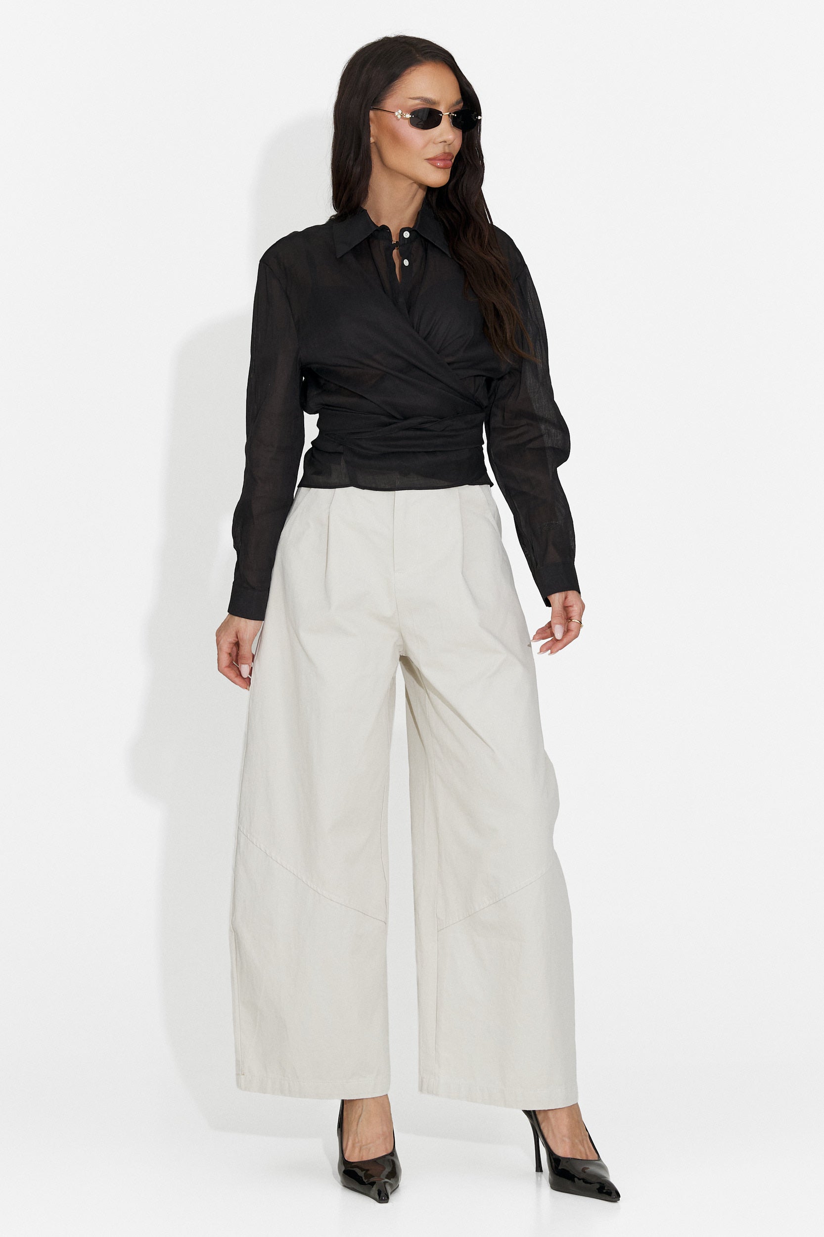 Camasa dama casual neagra Alysum Bogas