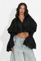 Women's casual black shirt Etihoma Bogas