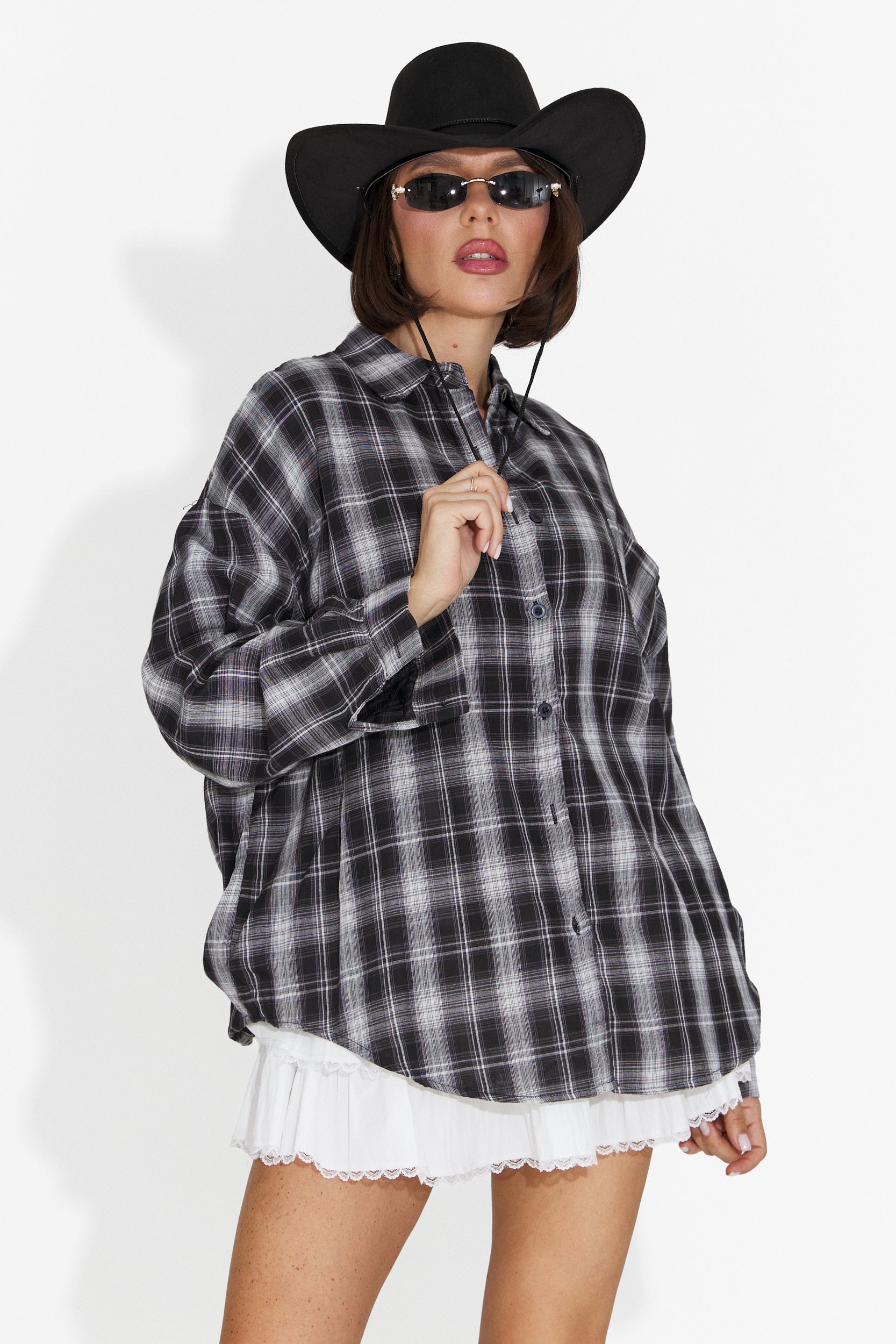 Camasa dama casual neagra Letiza Bogas