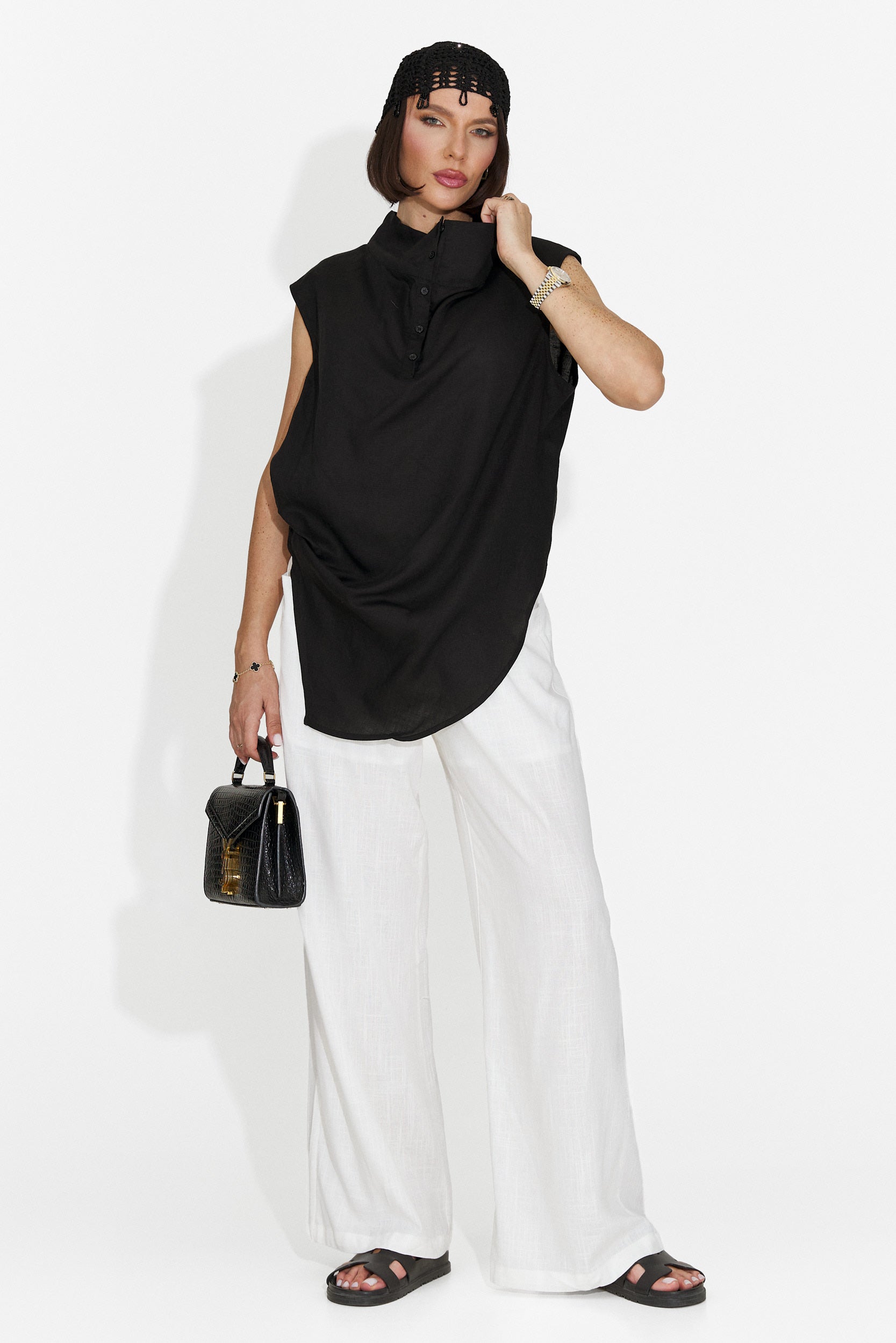 Camasa dama casual neagra Notario Bogas