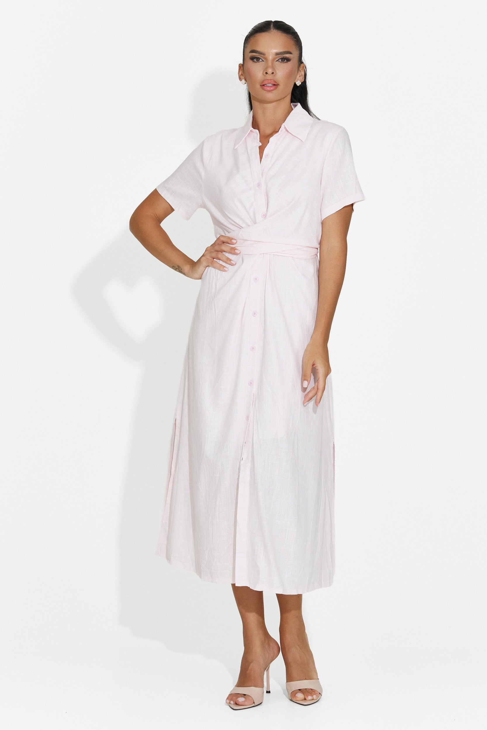 Casual pink women's shirt Genoma Bogas