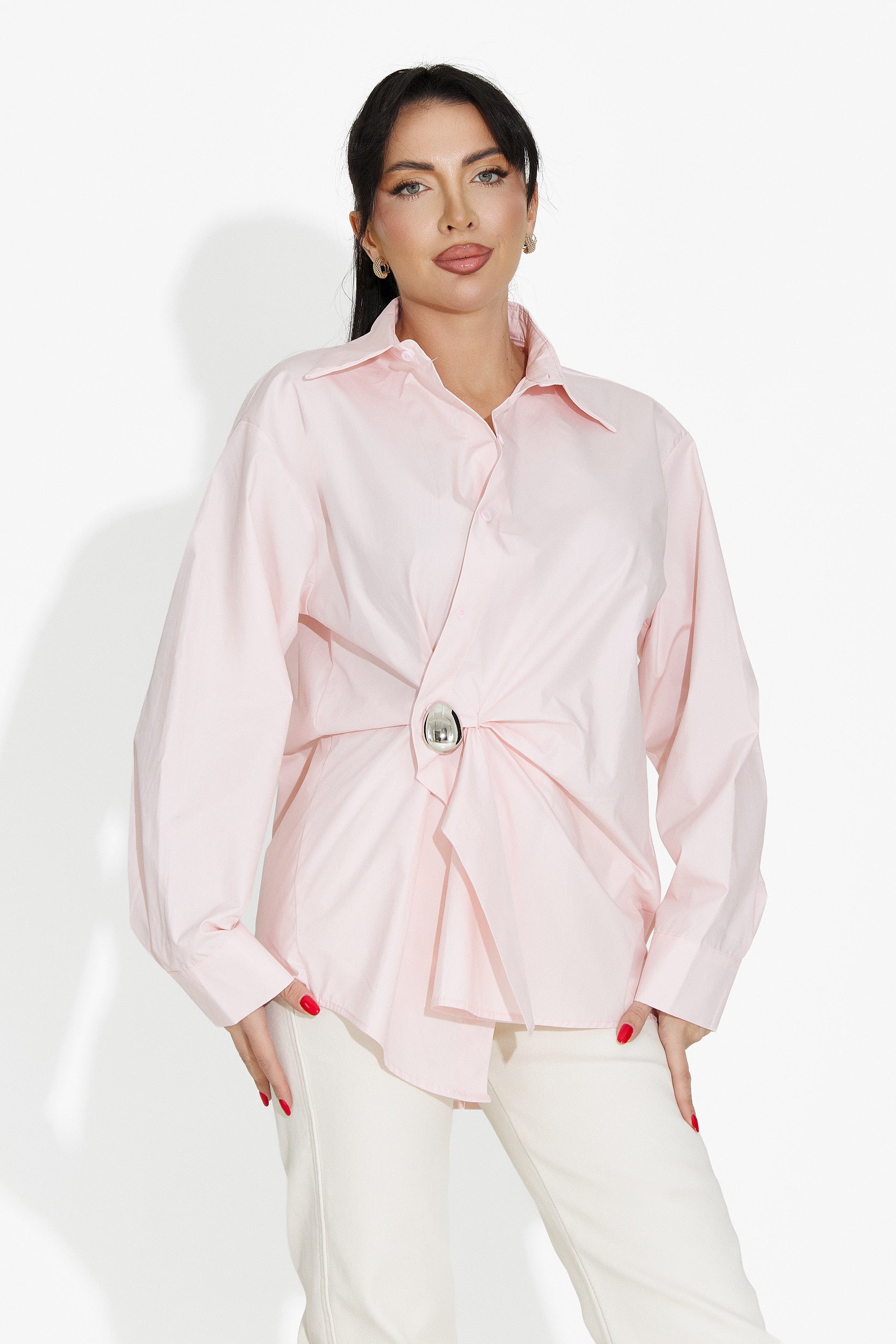 Chemise femme décontractée rose Melynda Bogas