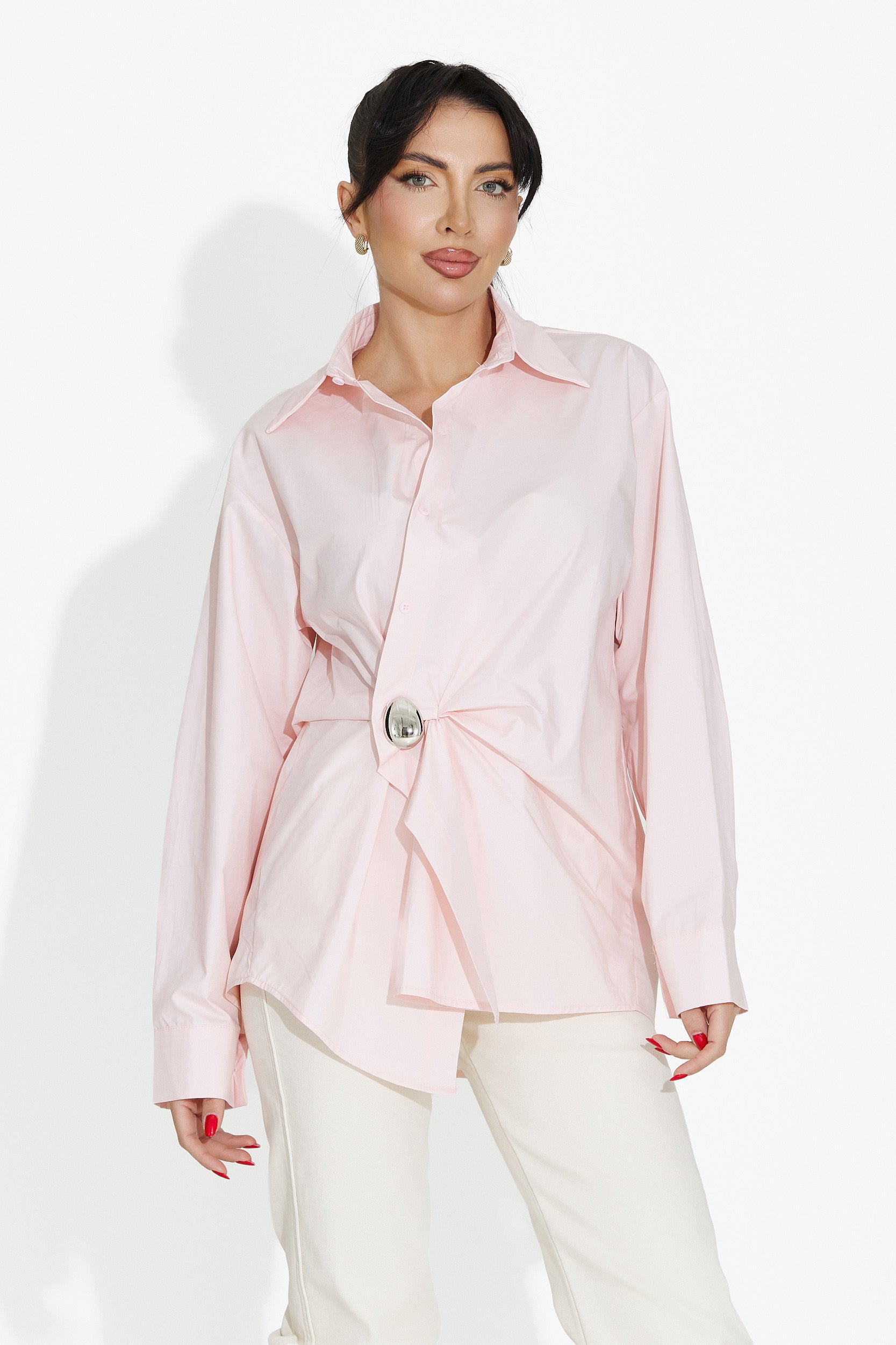 Chemise femme décontractée rose Melynda Bogas