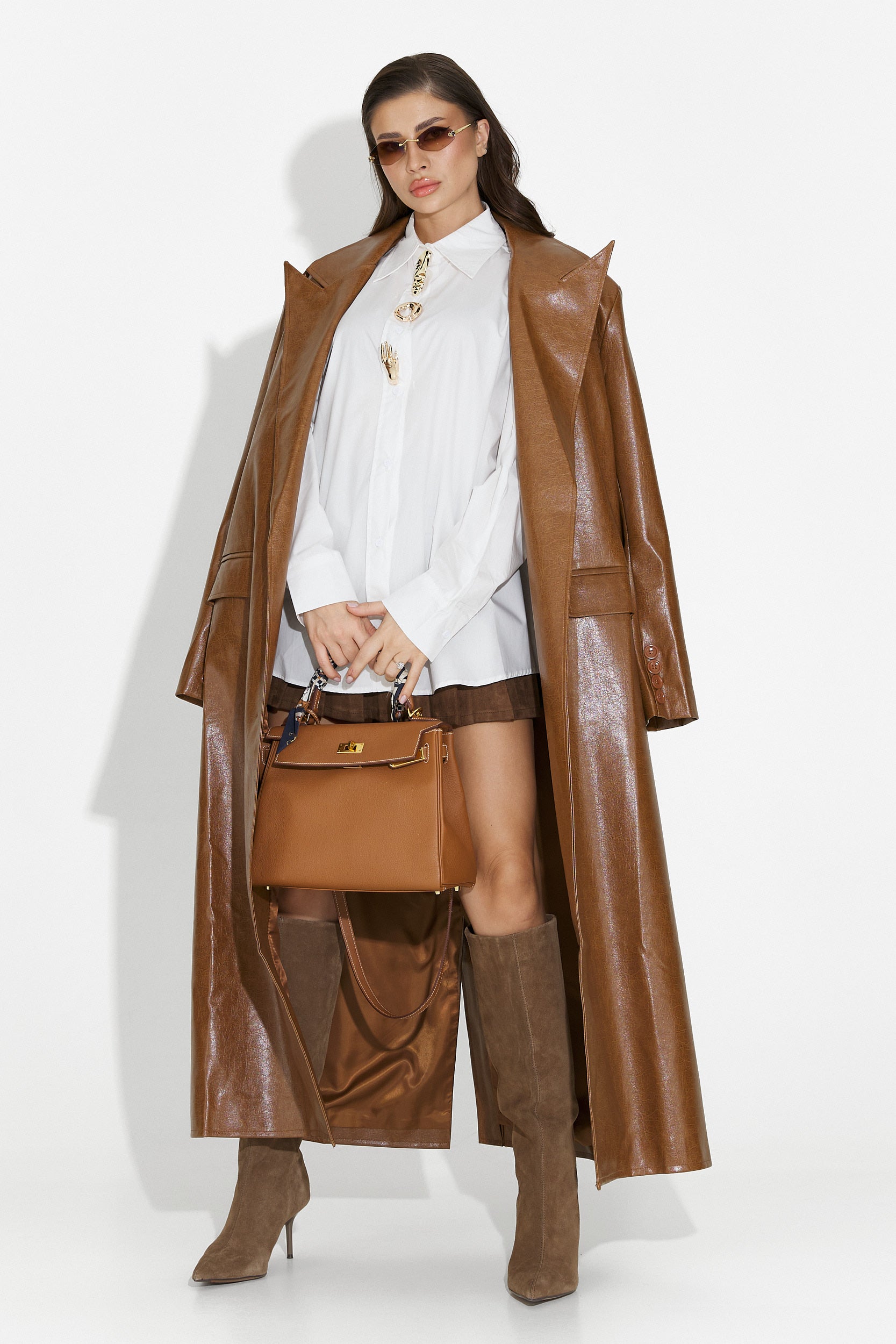 Feyora Bogas Elegant White Women's Shirt