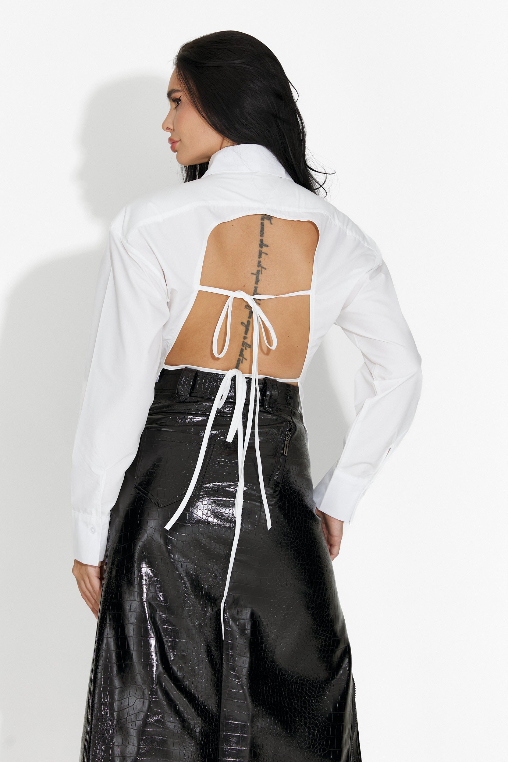 Noralia Bogas Elegant White Ladies Blouse