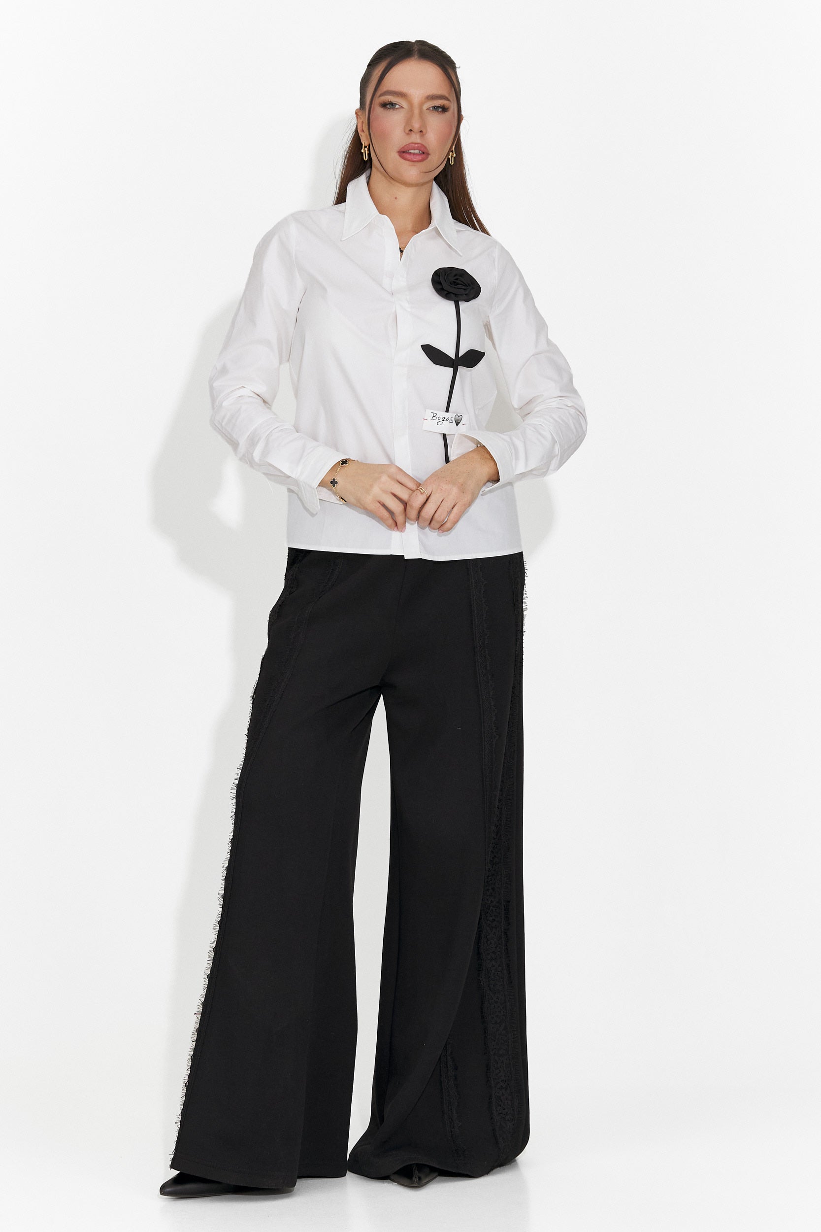 Elegante weiße Damenbluse Toska Bogas