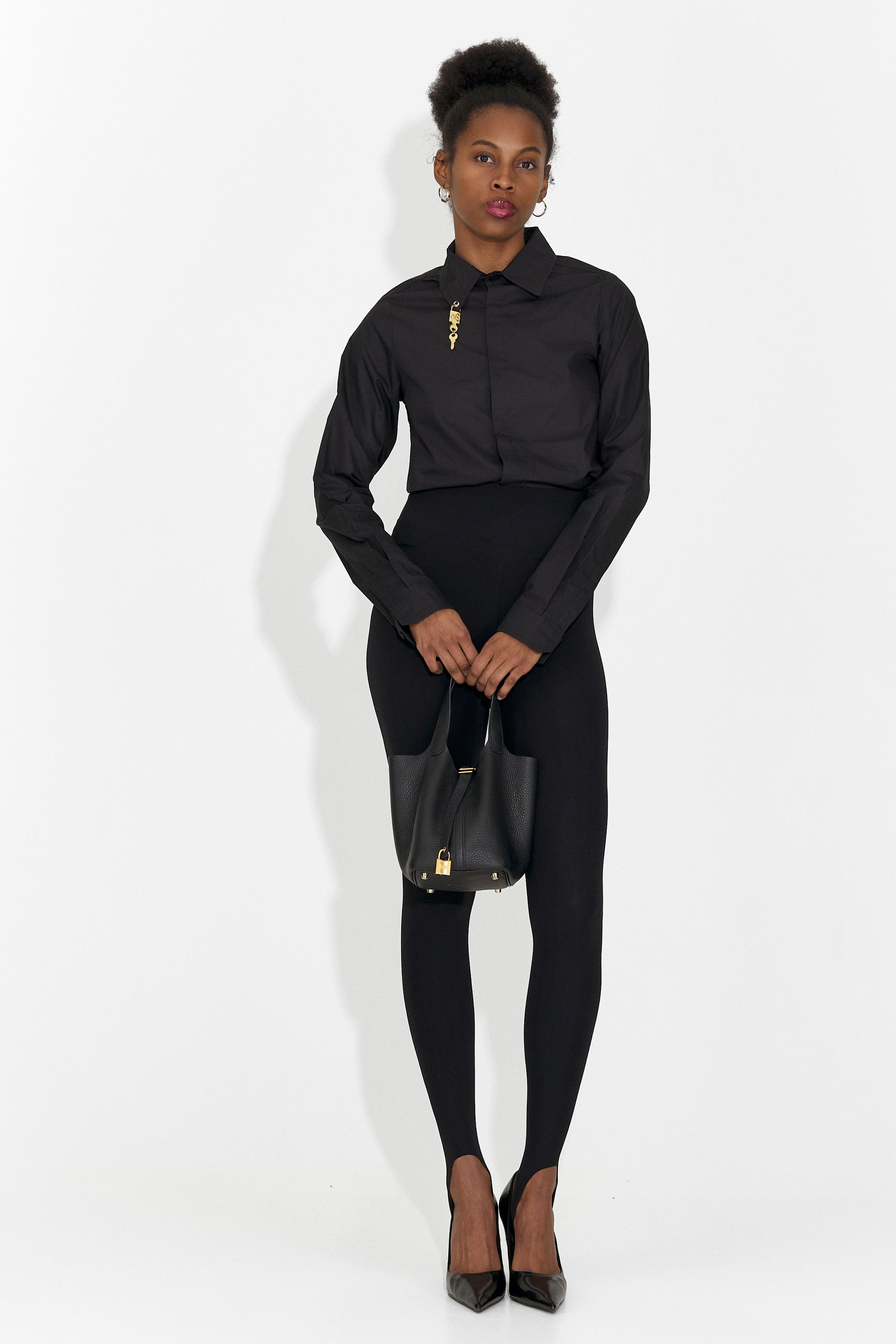 Camicia elegante da donna nera Jetie Bogas