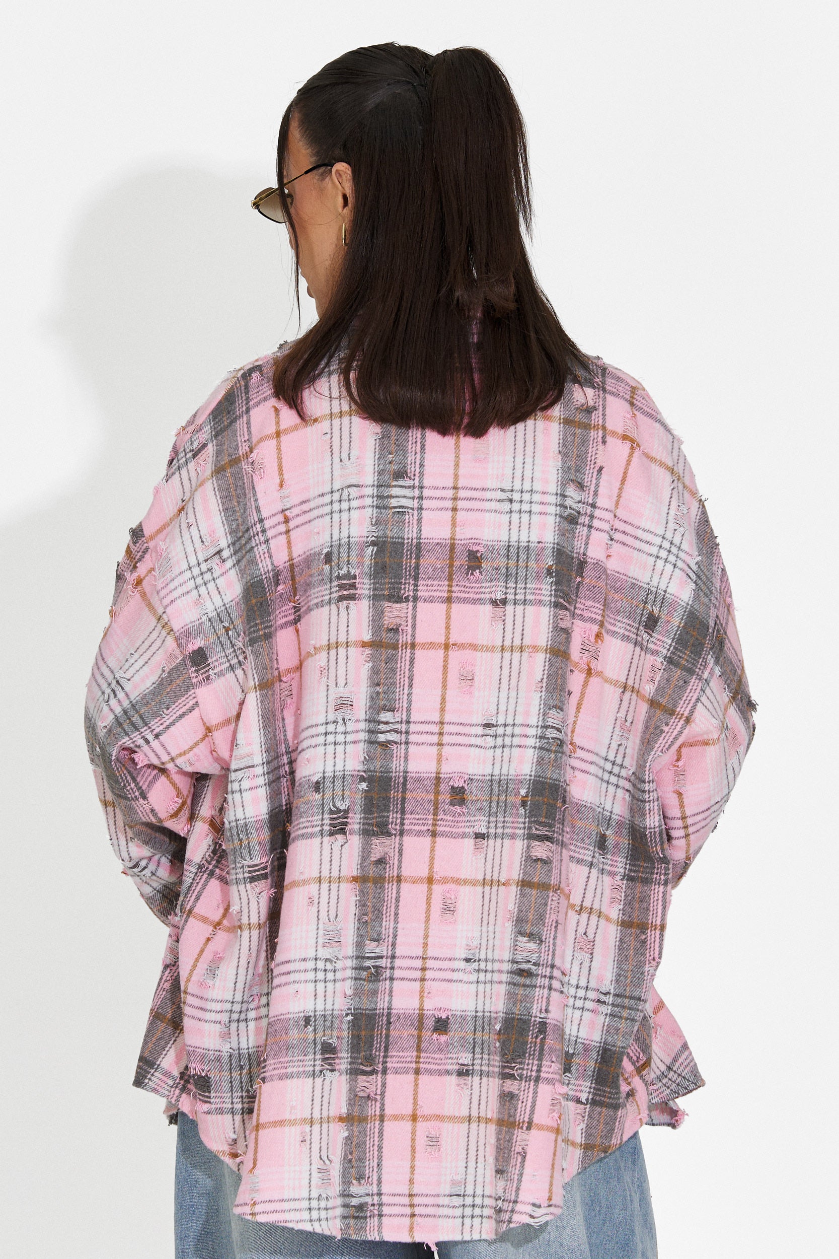 Elegancka Różowa Koszula Damska Czysto Bogas