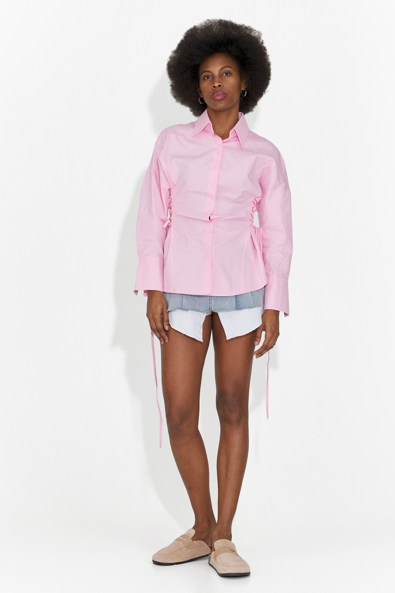 Elegantna ružičasta ženska košulja Sivelia Bogas