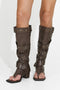 Conard Bogas brown open toe ladies boots
