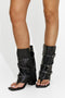 Komisa Bogas Black Open Toe Women's Boots