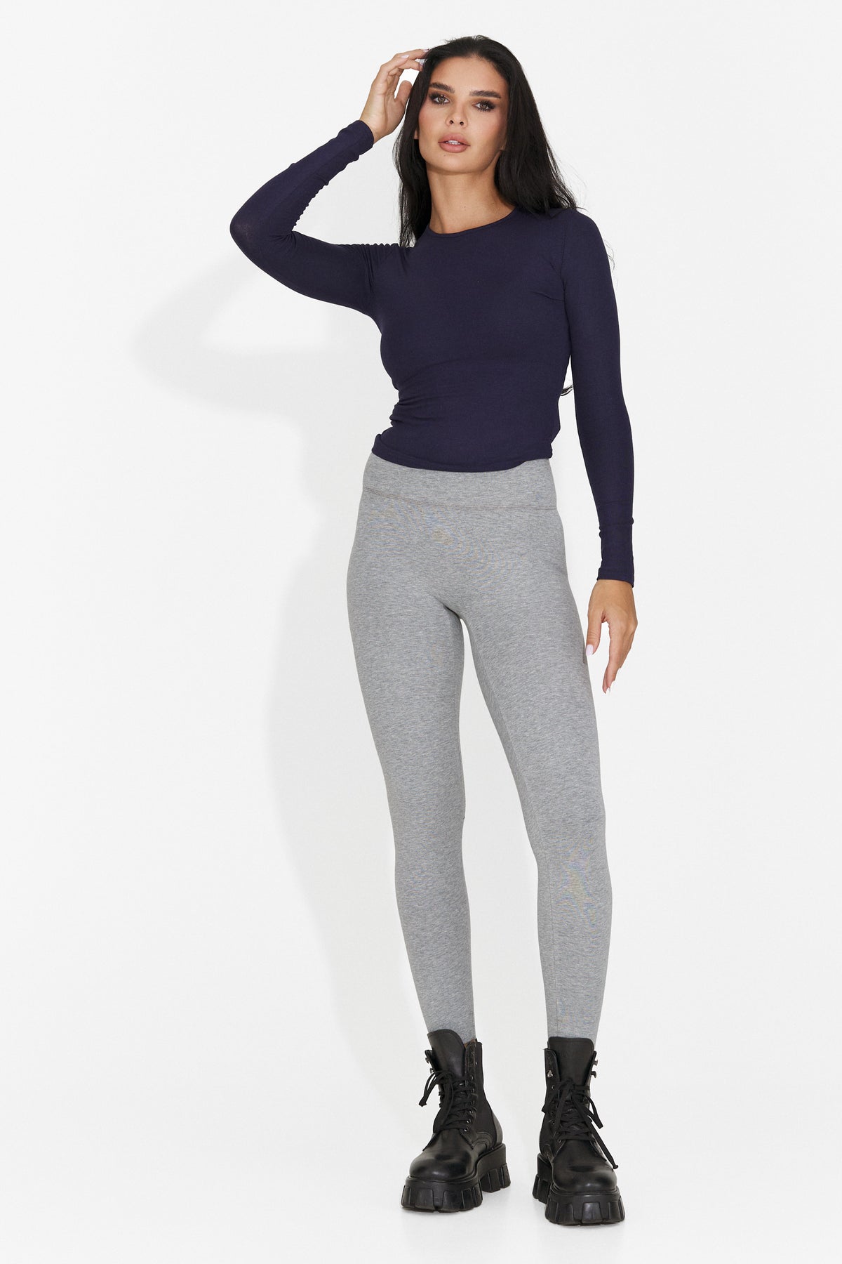 Colanti casual gri Pruzena Bogas