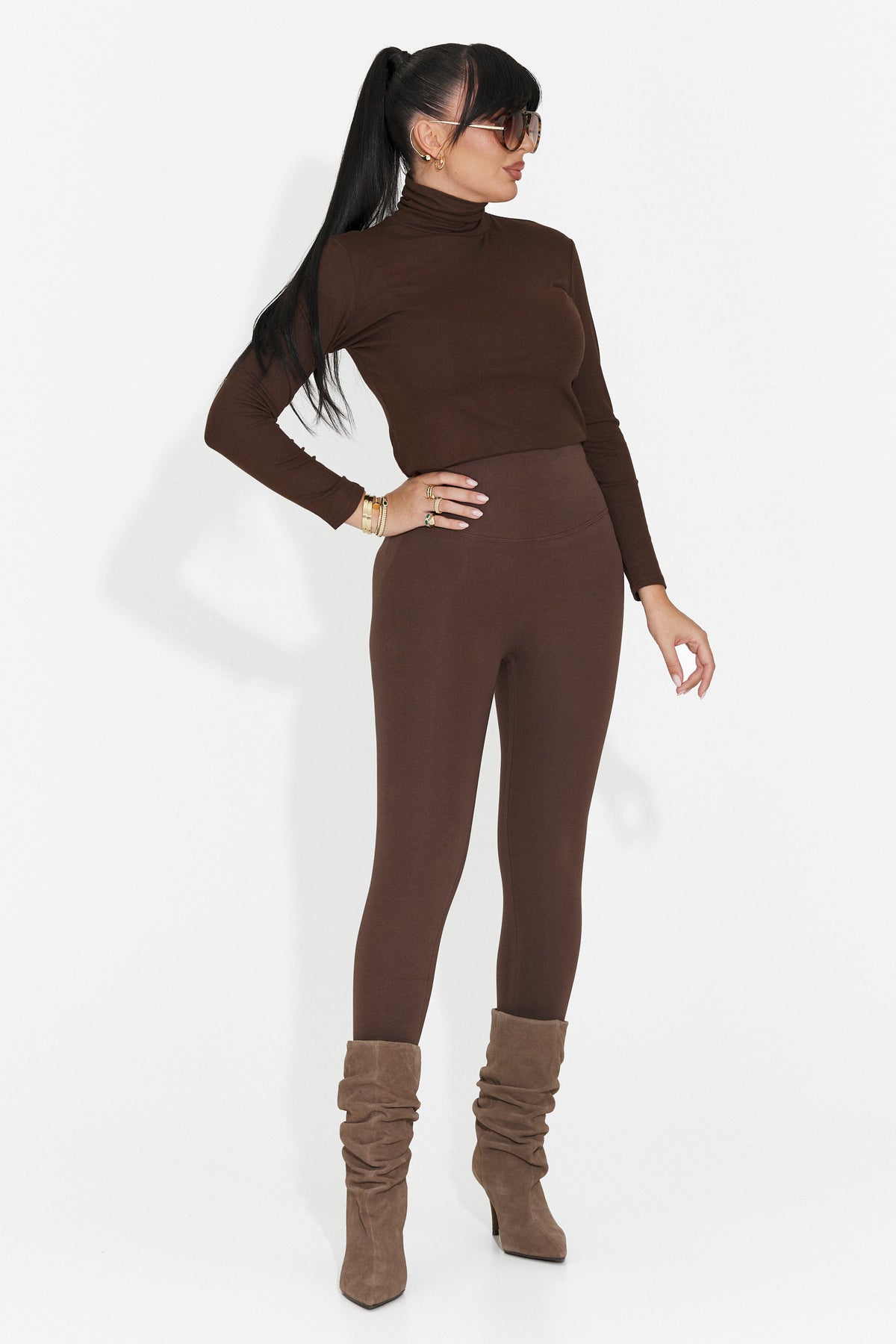 Colanti casual maro Pruzena Bogas