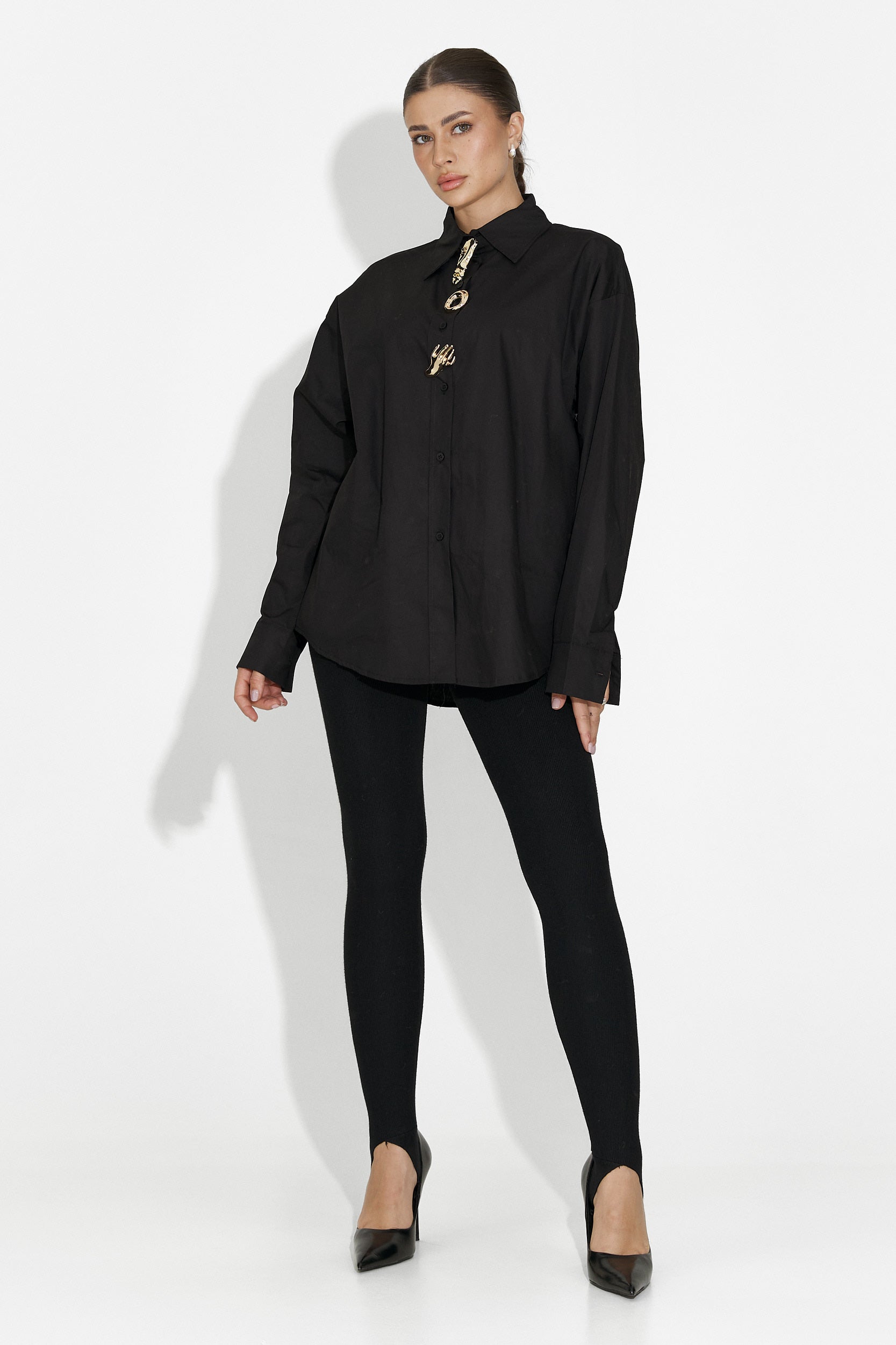 Svarta casual damleggings Aurisel Bogas