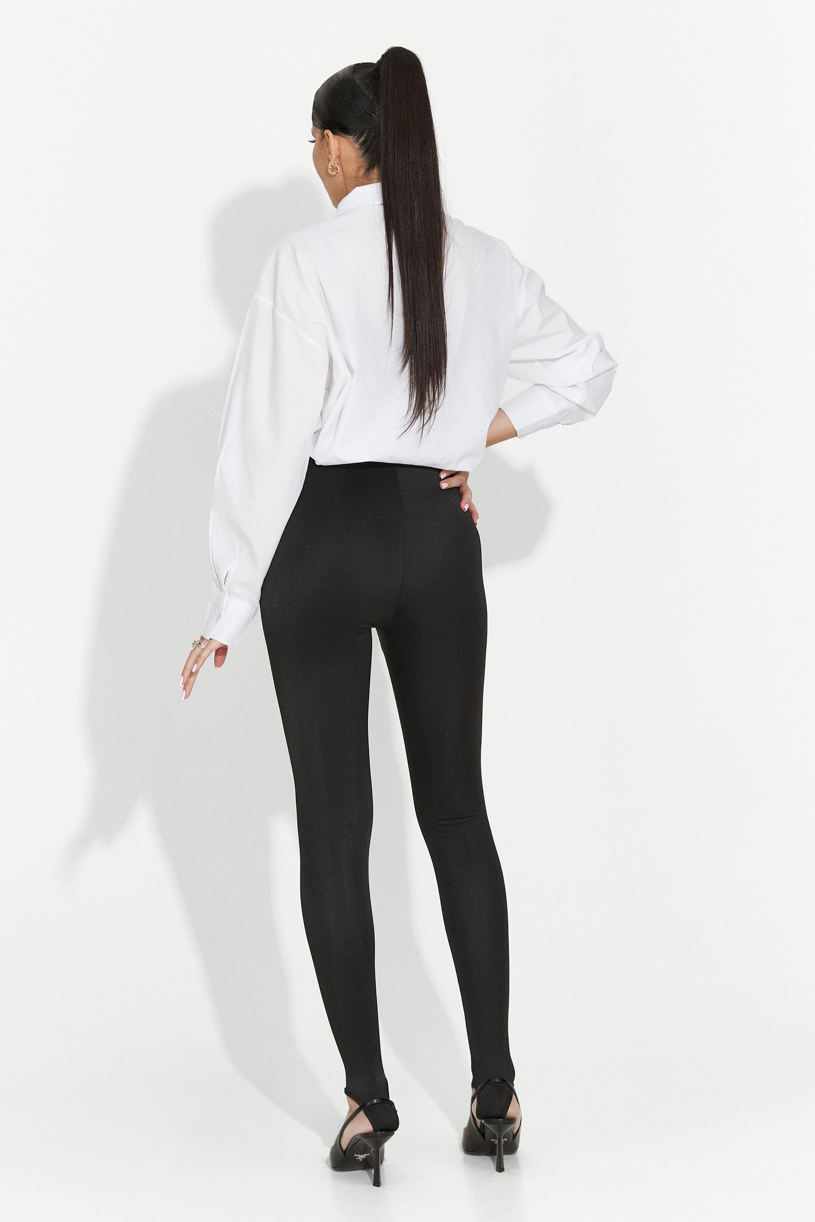 Women's casual black leggings Ludica Bogas