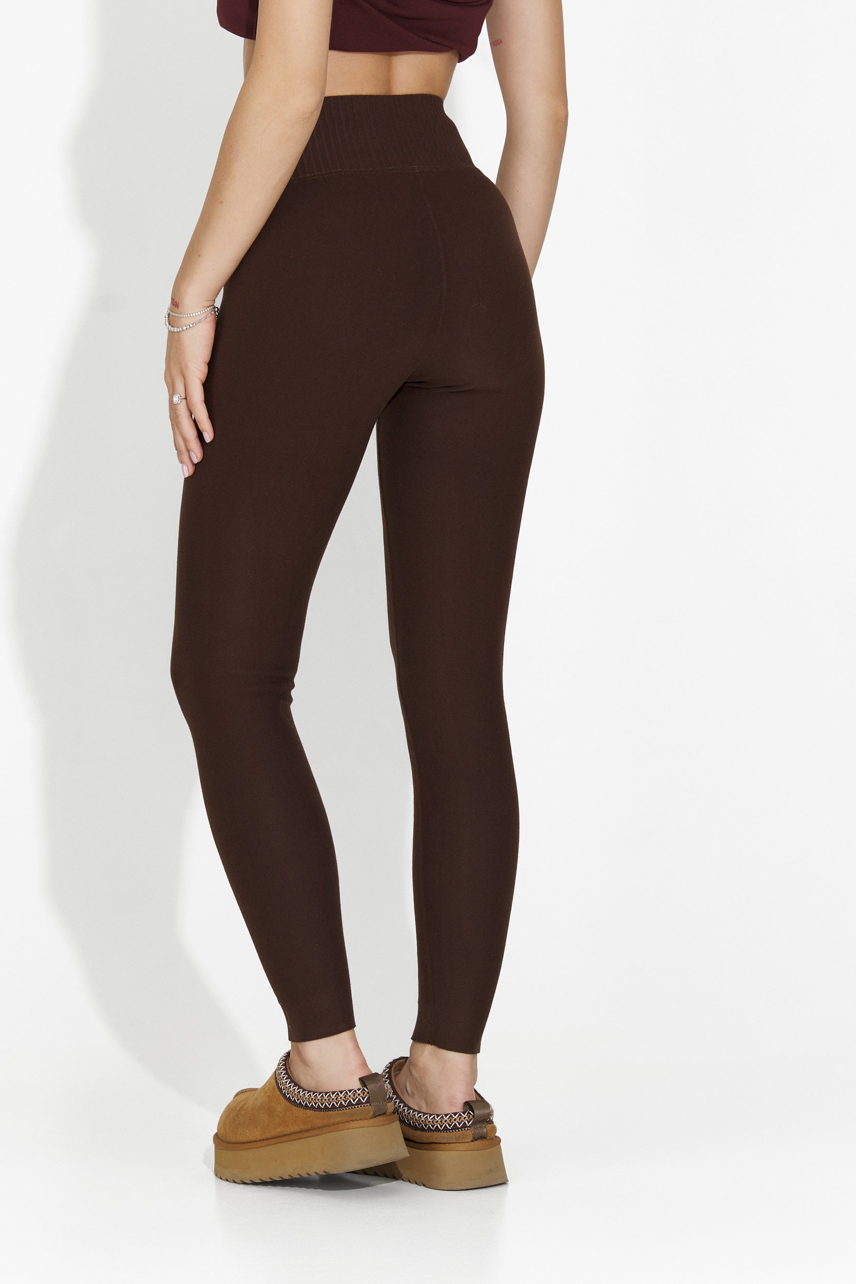 Κολάν Warm συμπιεστικά καφέ Michelina Bogas