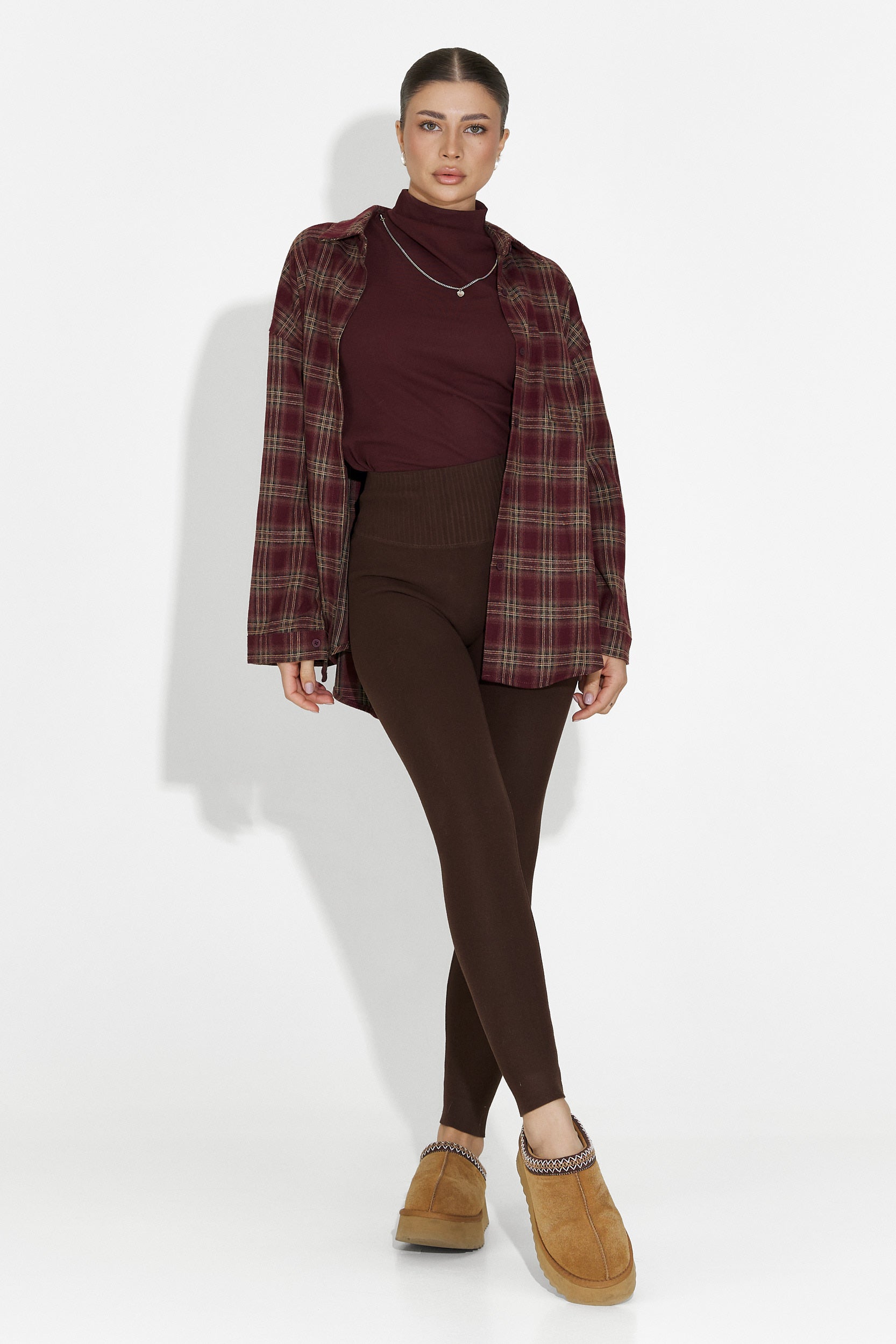 Κολάν Warm συμπιεστικά καφέ Michelina Bogas