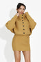 Komplet z musztardową żółtą spódnicą Almaria Bogas