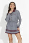 Komplet z szarą spódnicą Kendia Bogas