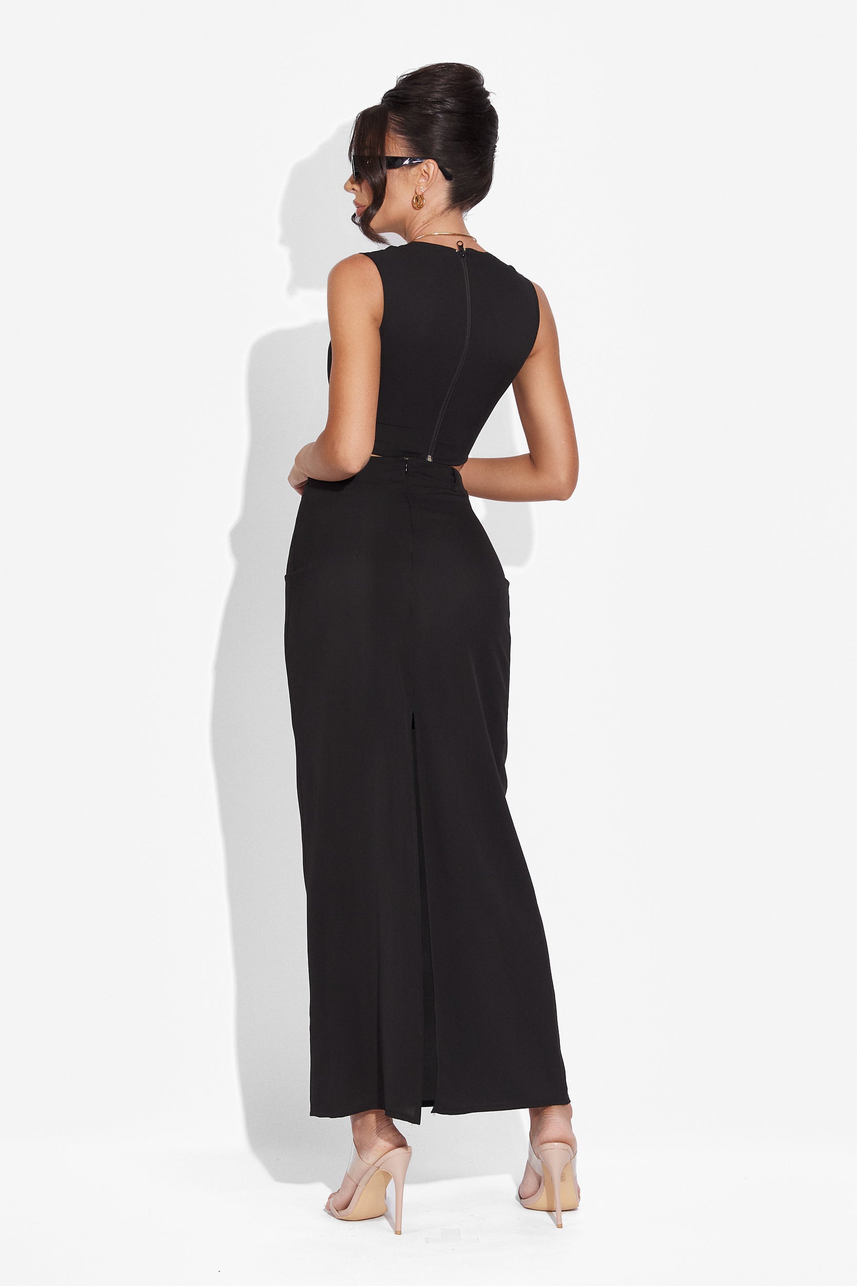 Μαύρο σύνολο με φούστα Arganda Bogas