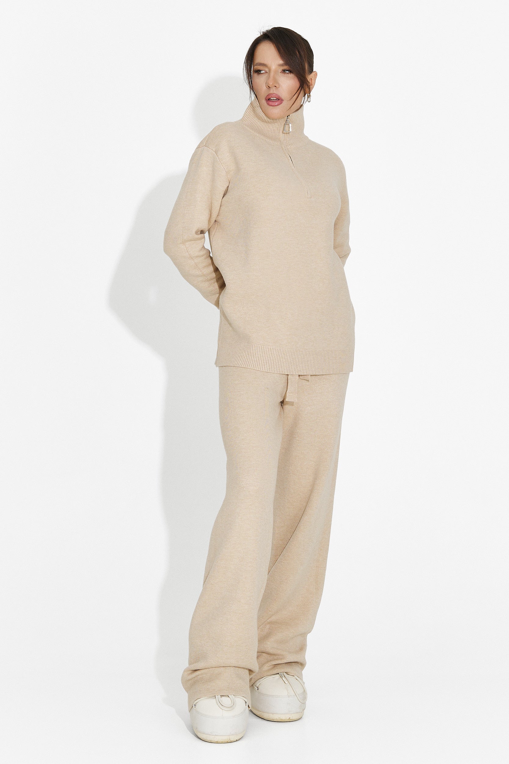 Beige Pants Set Lebrisa Bogas