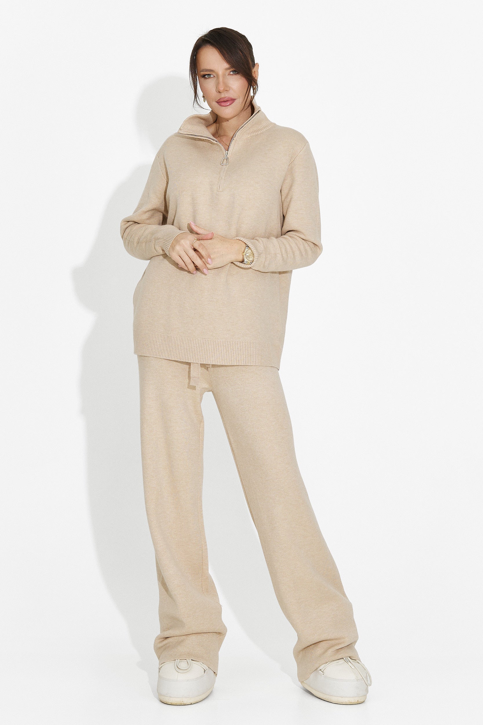 Beige Pants Set Lebrisa Bogas