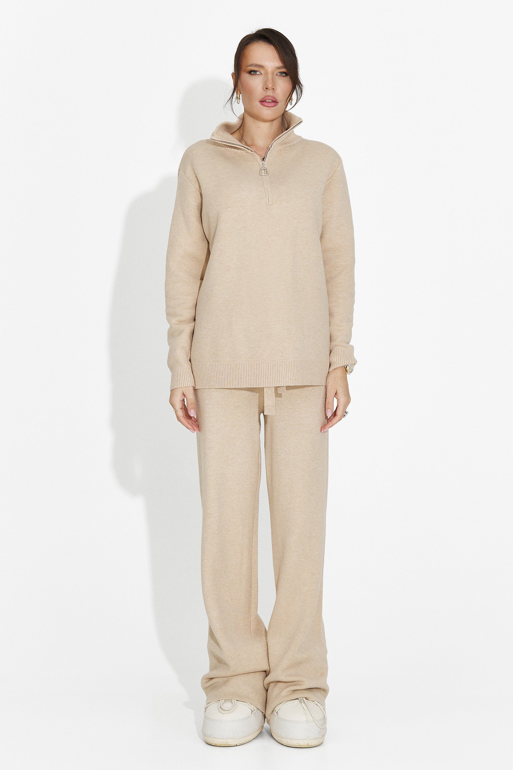 Beige Pants Set Lebrisa Bogas