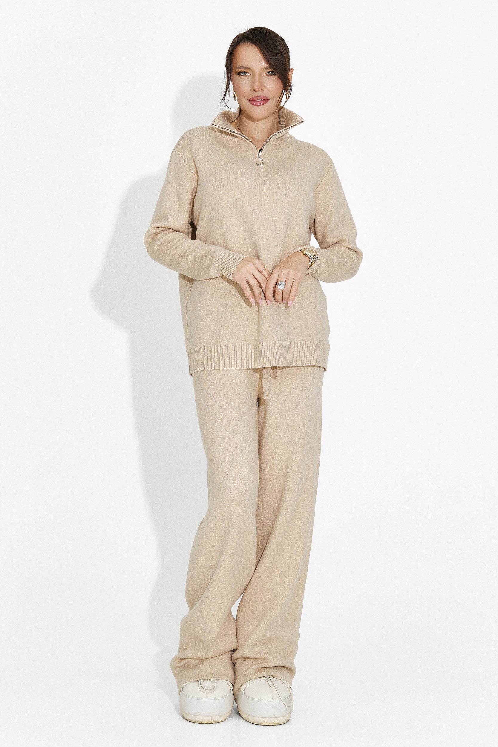 Beige Pants Set Lebrisa Bogas