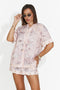 Conjunto de mujer camisa + pantalones cortos rosa Morela Bogas