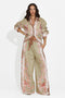 Women's set shirt + green pants Lazyra Bogas