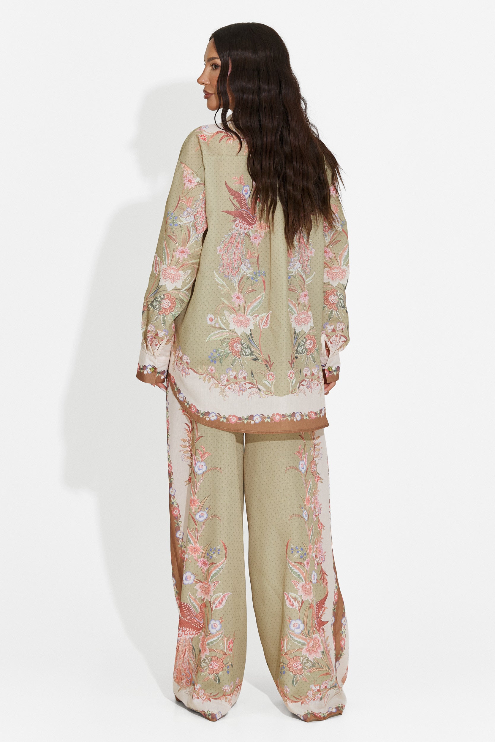Women's set shirt + green pants Lazyra Bogas