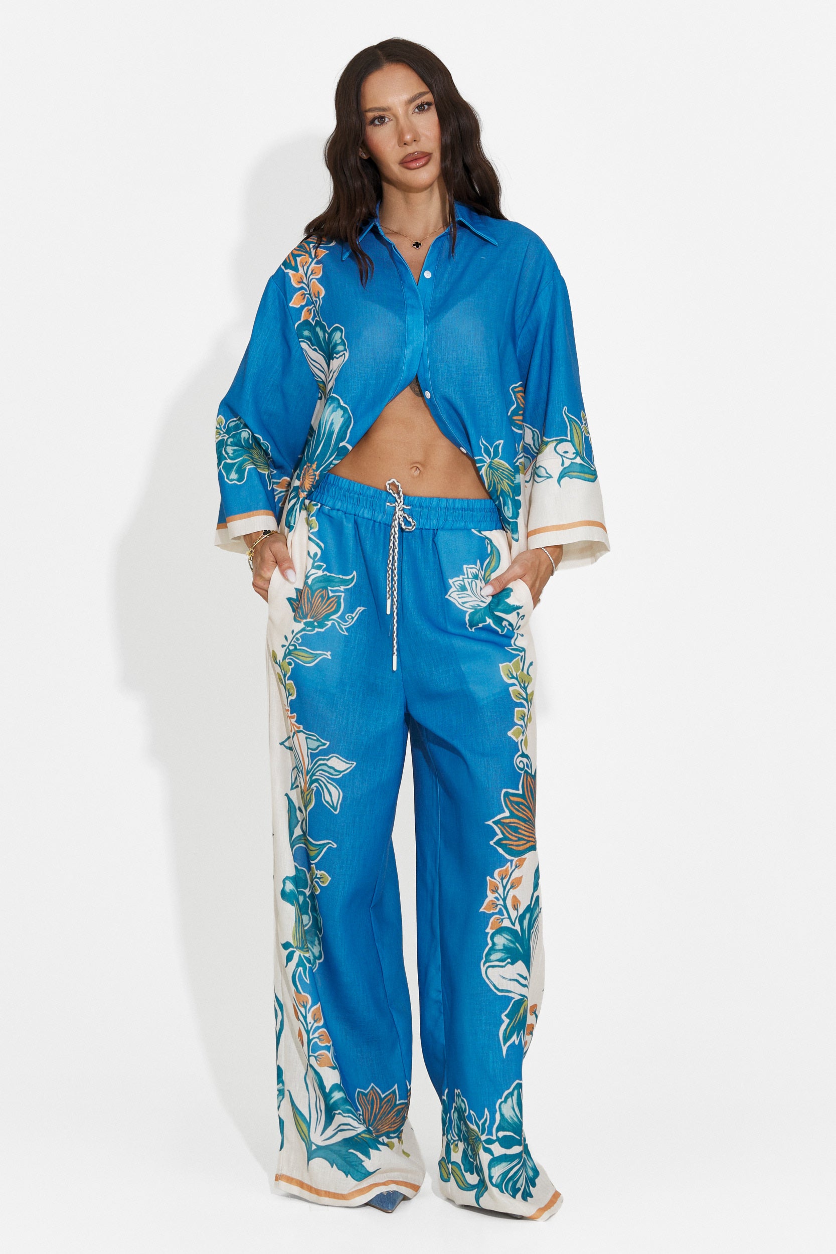 Women's casual blue set Sanilia Bogas