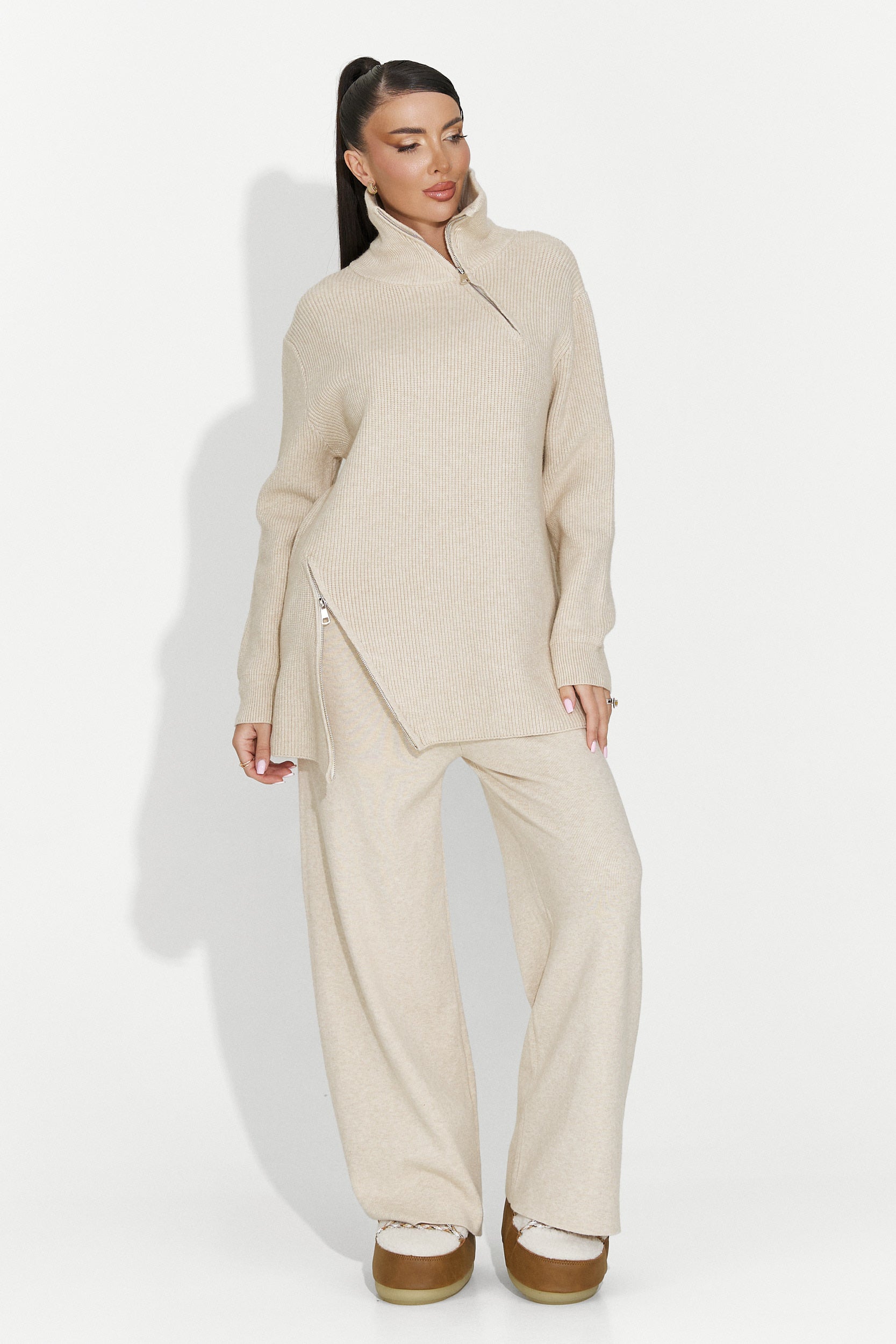 Conjunto mujer casual beige Arliena Bogas