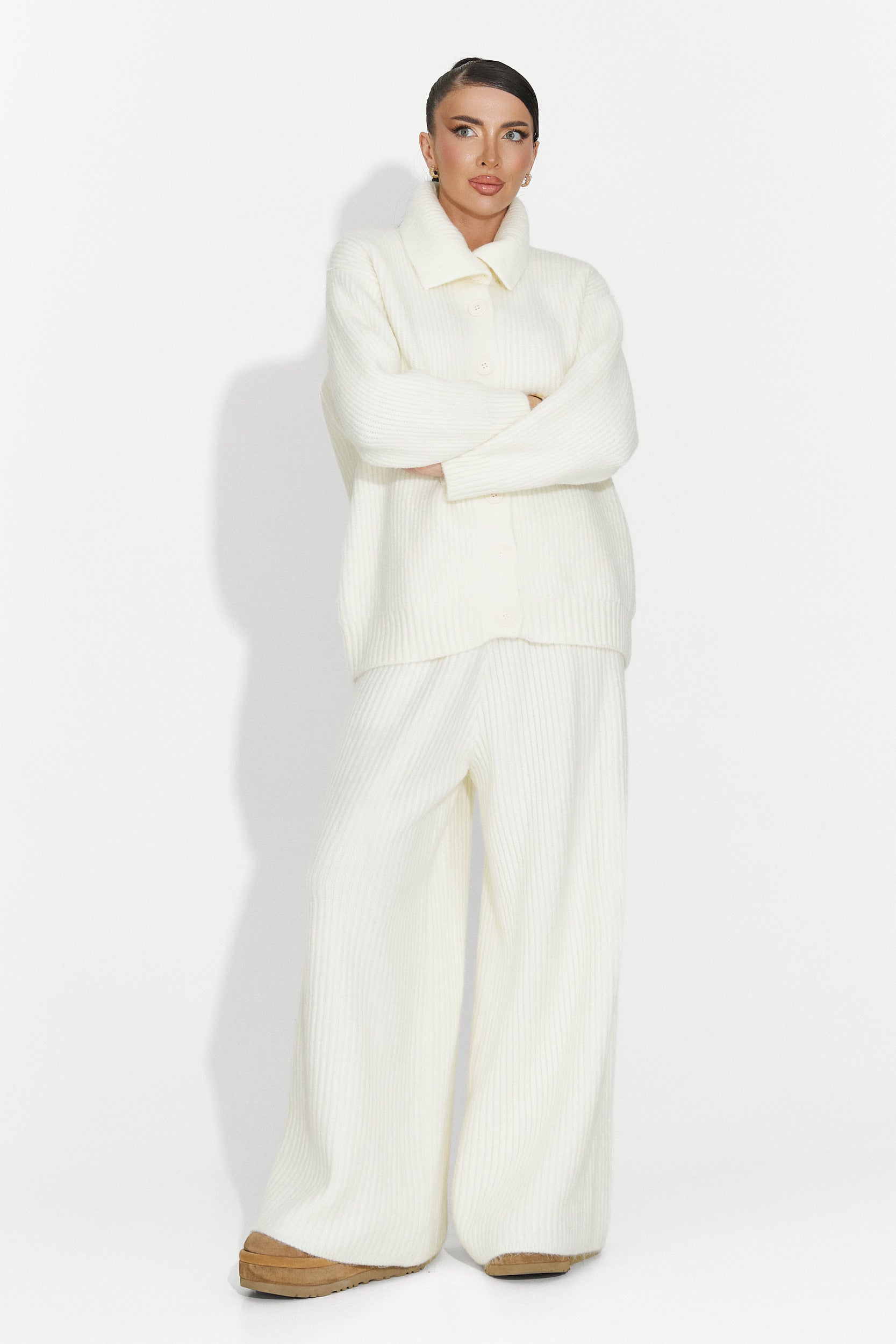 Women's casual beige suit Verlia Bogas