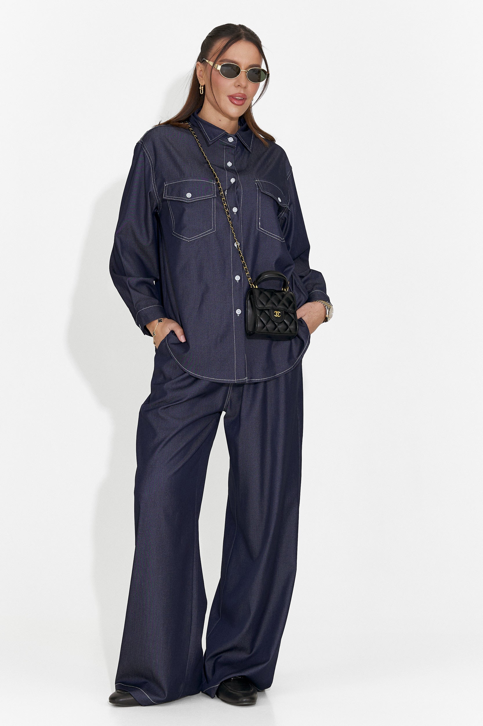 Ensemble femme décontracté bleu marine Zunaira Bogas