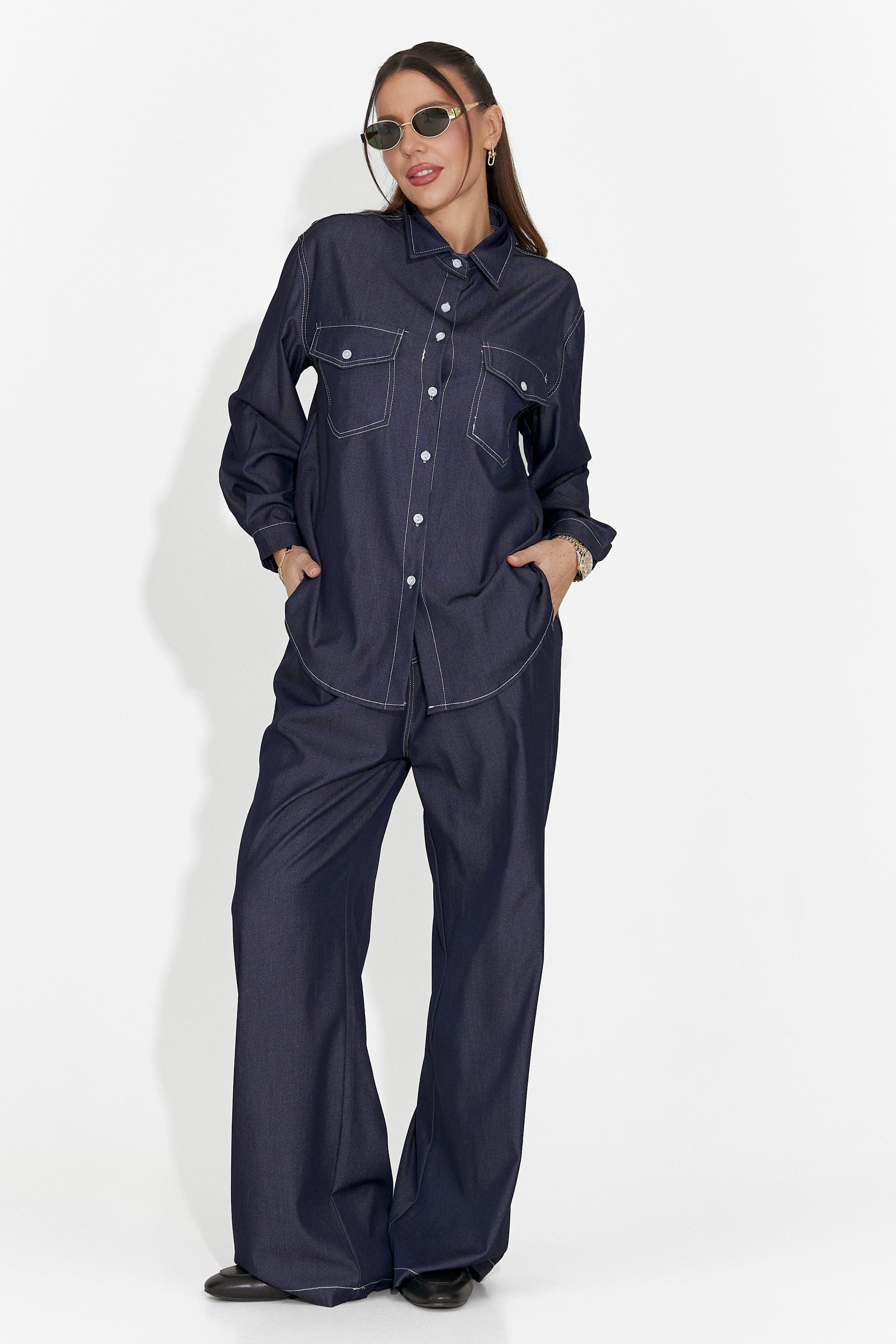 Ensemble femme décontracté bleu marine Zunaira Bogas