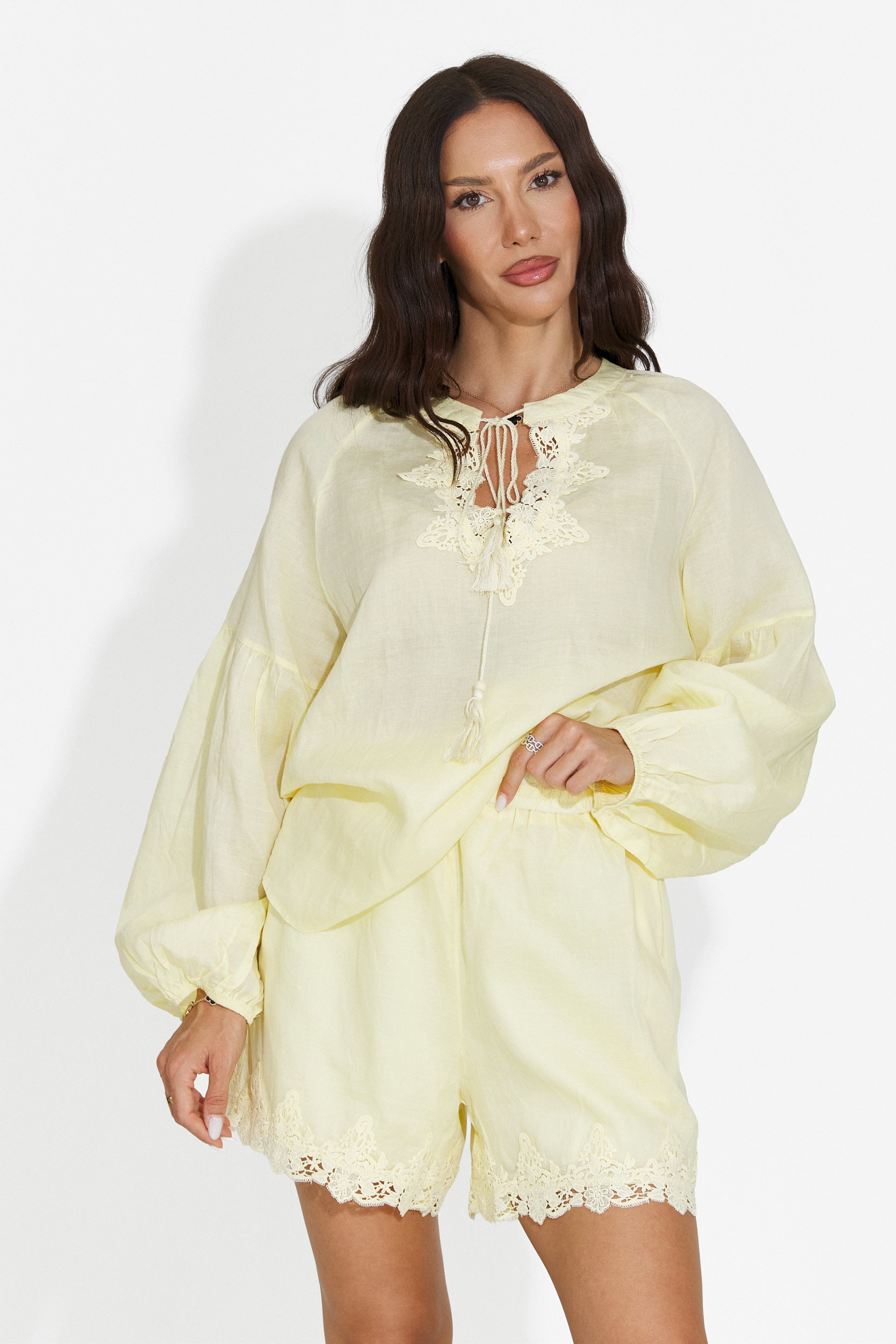Conjunto casual amarillo para mujer Merliana Bogas