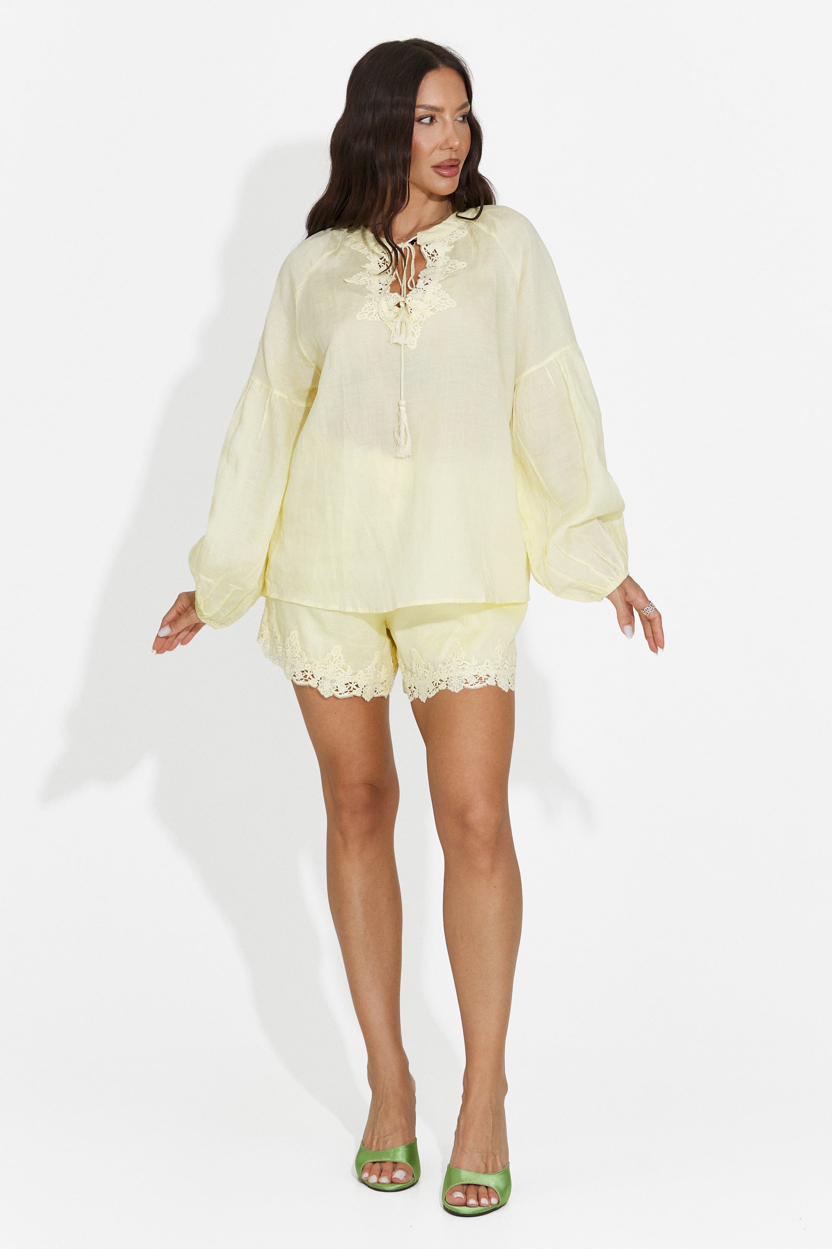 Conjunto casual amarillo para mujer Merliana Bogas
