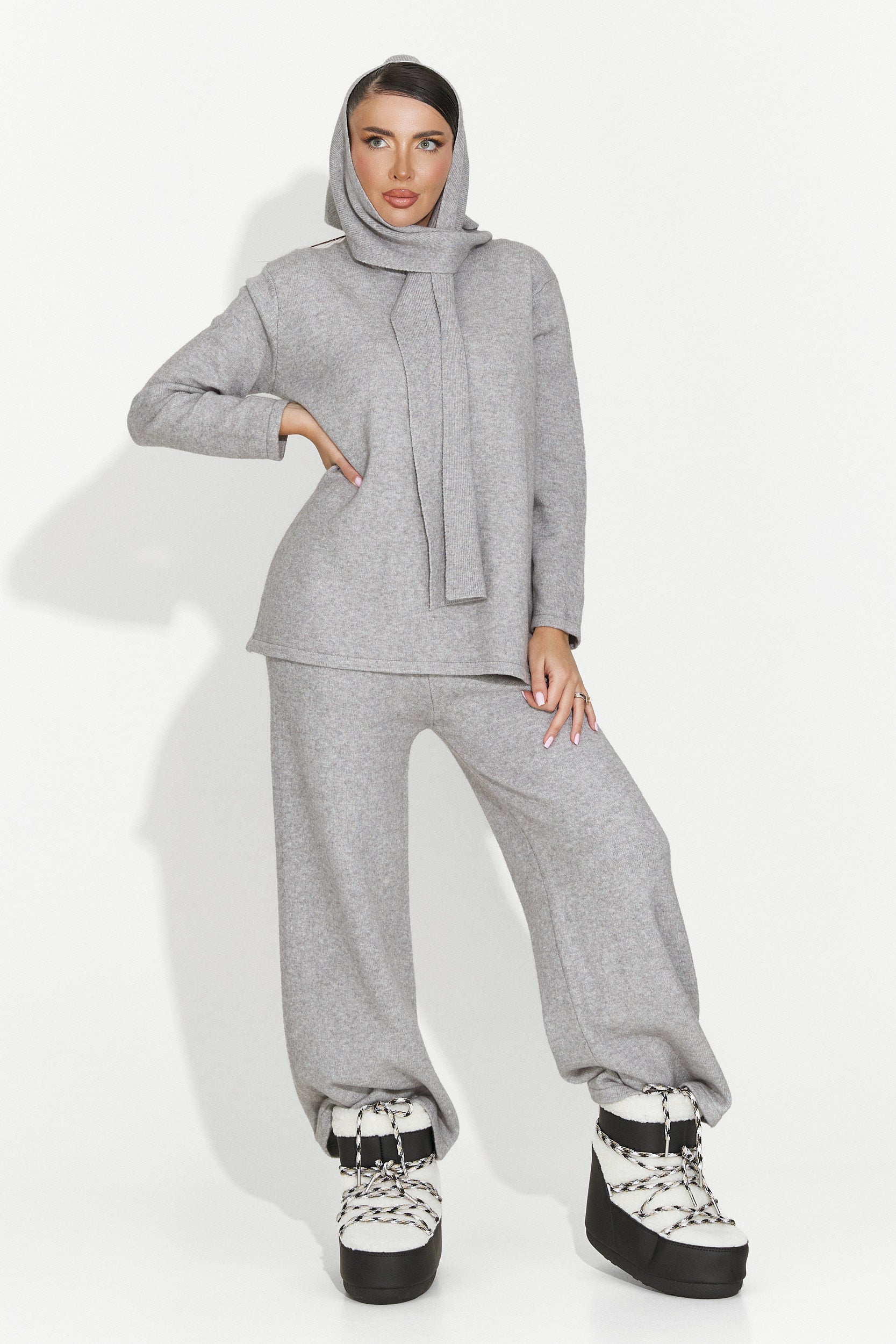 Women's casual grey set Vencilie Bogas