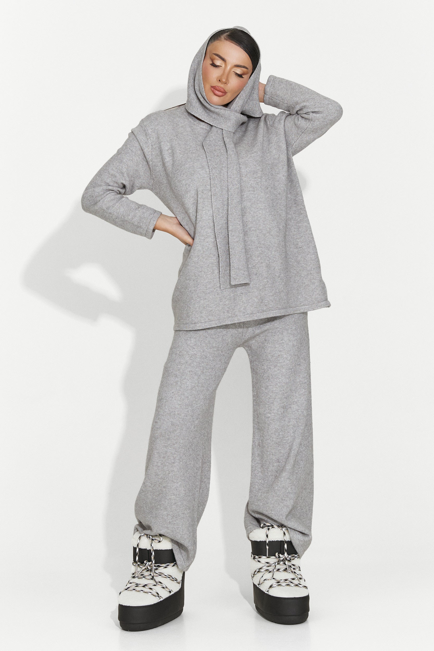 Damenanzug casual grau Vencilie Bogas