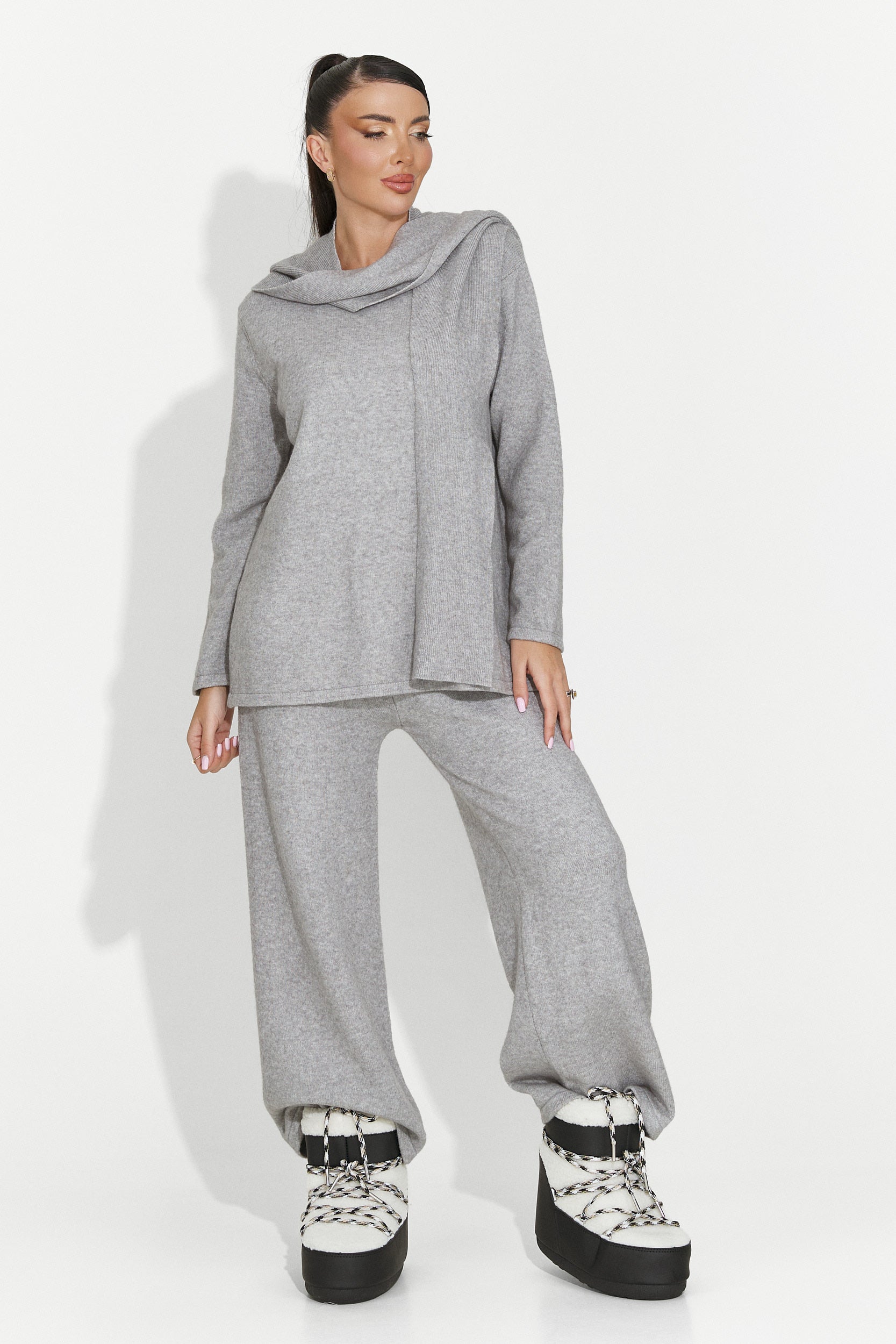 Women's casual grey set Vencilie Bogas