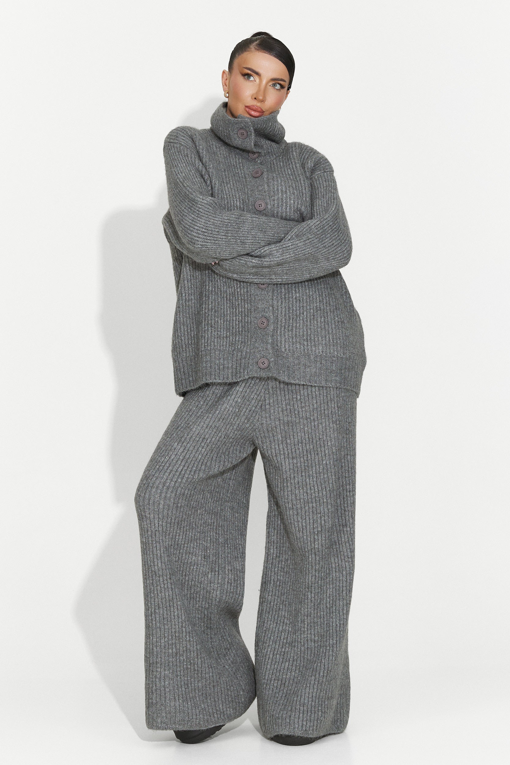 Women's casual grey set Verlia Bogas