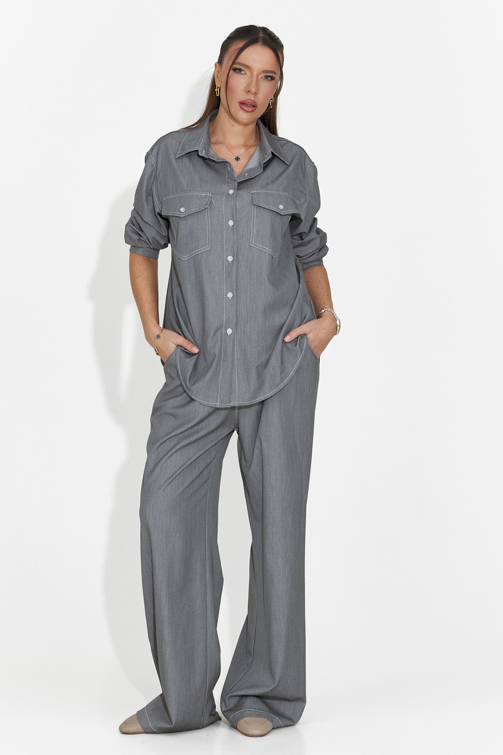 Ensemble femme décontracté gris Zunaira Bogas