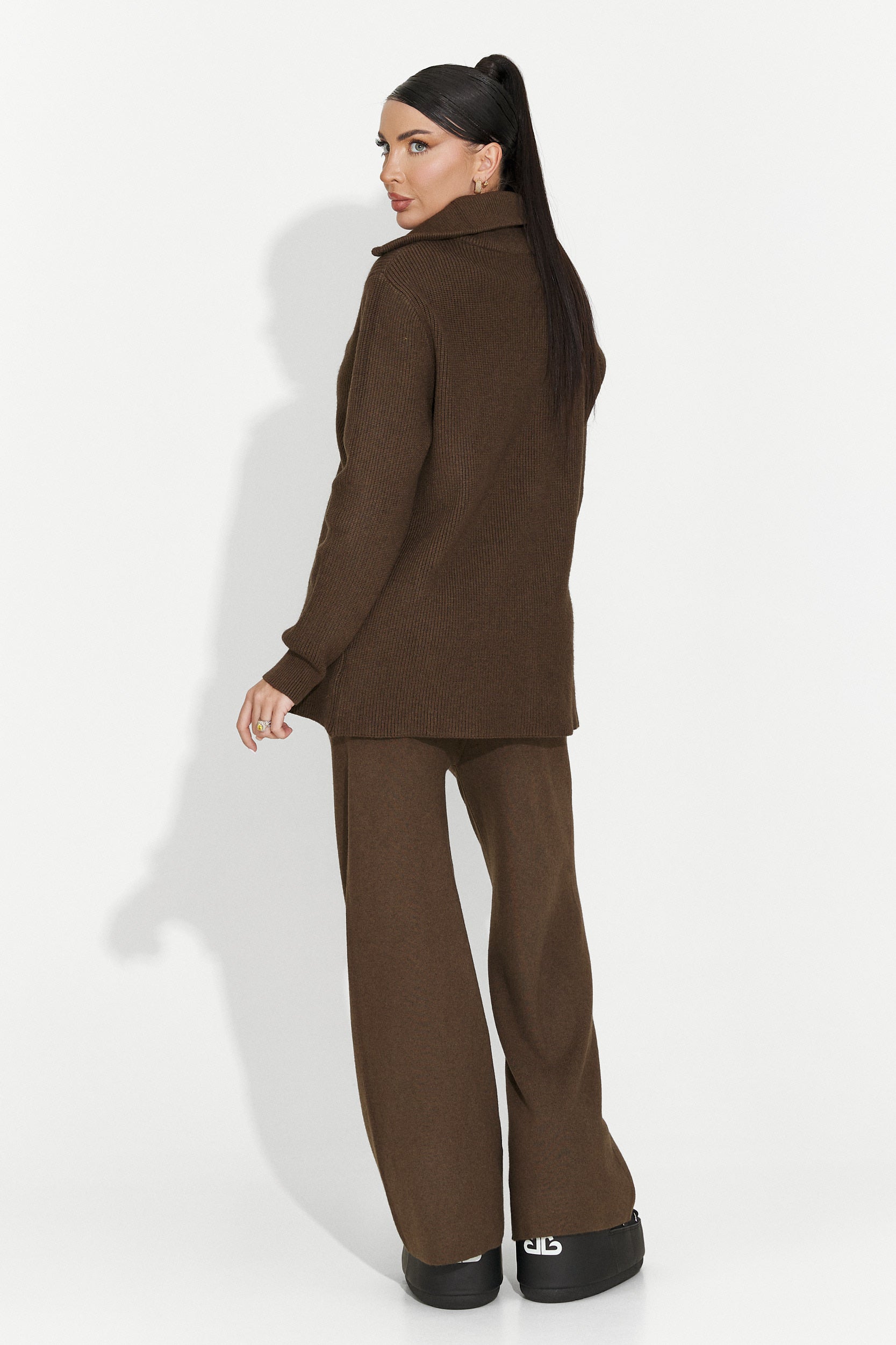 Women's casual brown set Arliena Bogas