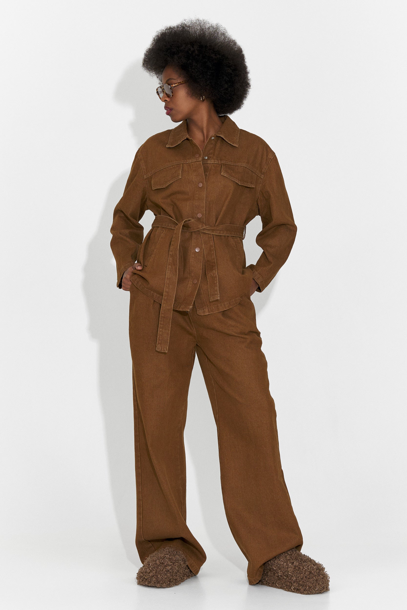 Conjunto de mujer casual marrón Isabele Bogas